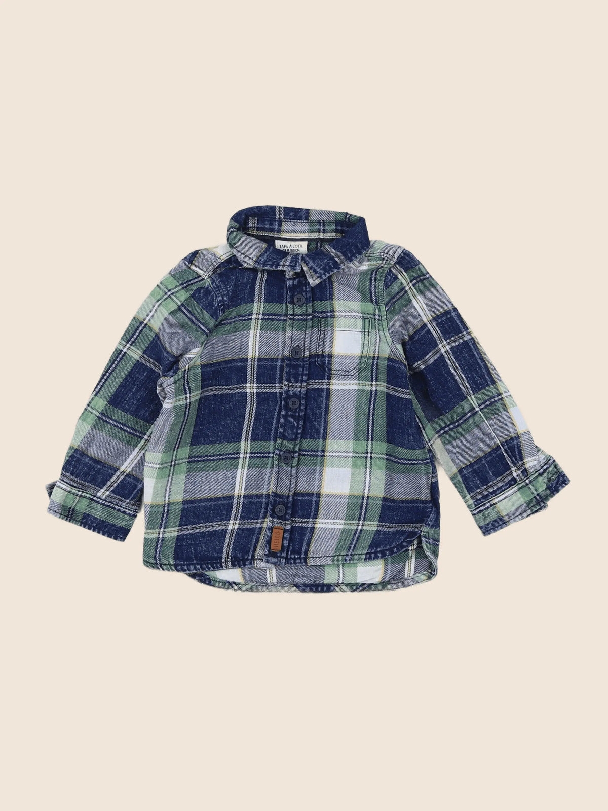 Tape à l'oeil - chemise bleu - 18 mois