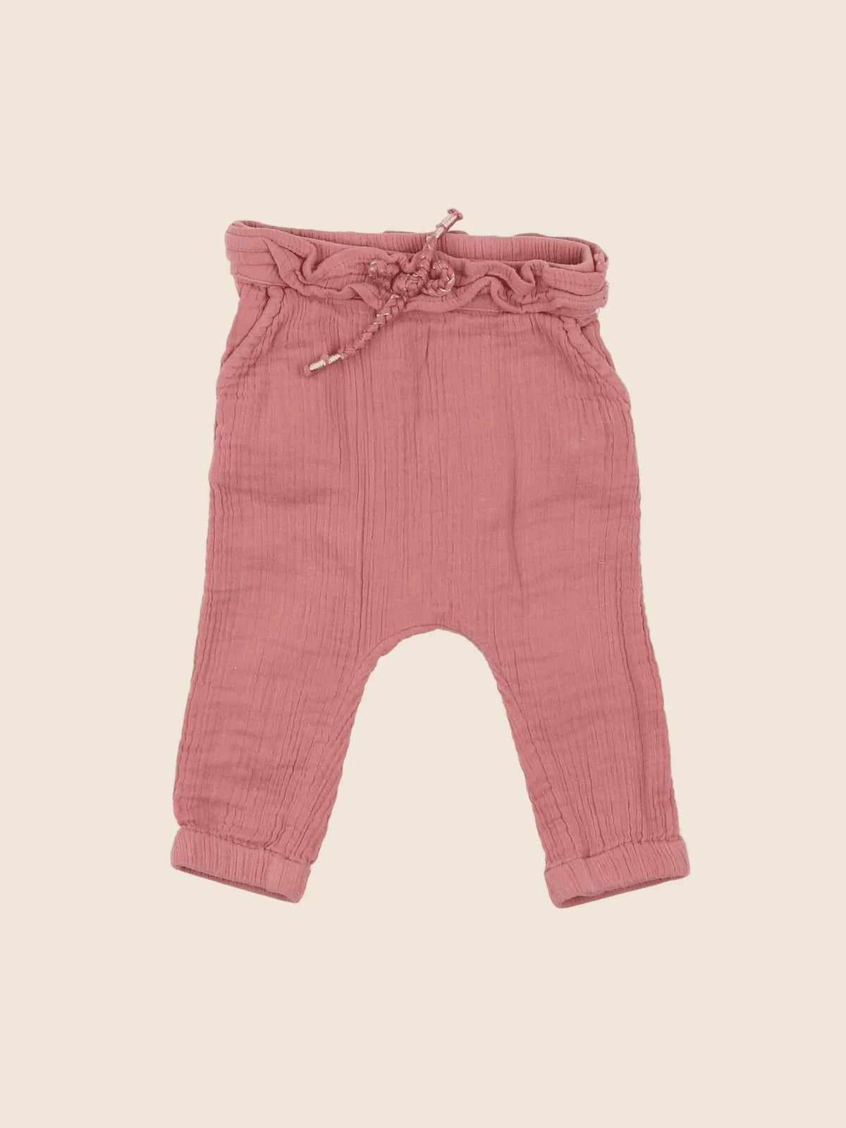 Vertbaudet - pantalon rose - 9 mois