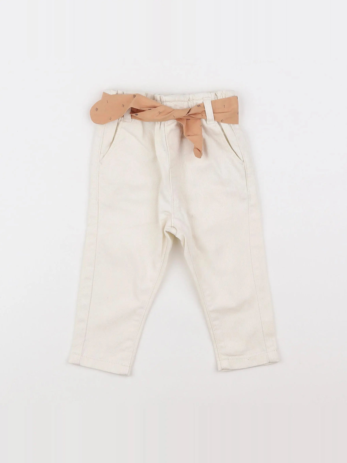 Vertbaudet - jean blanc - 9 mois