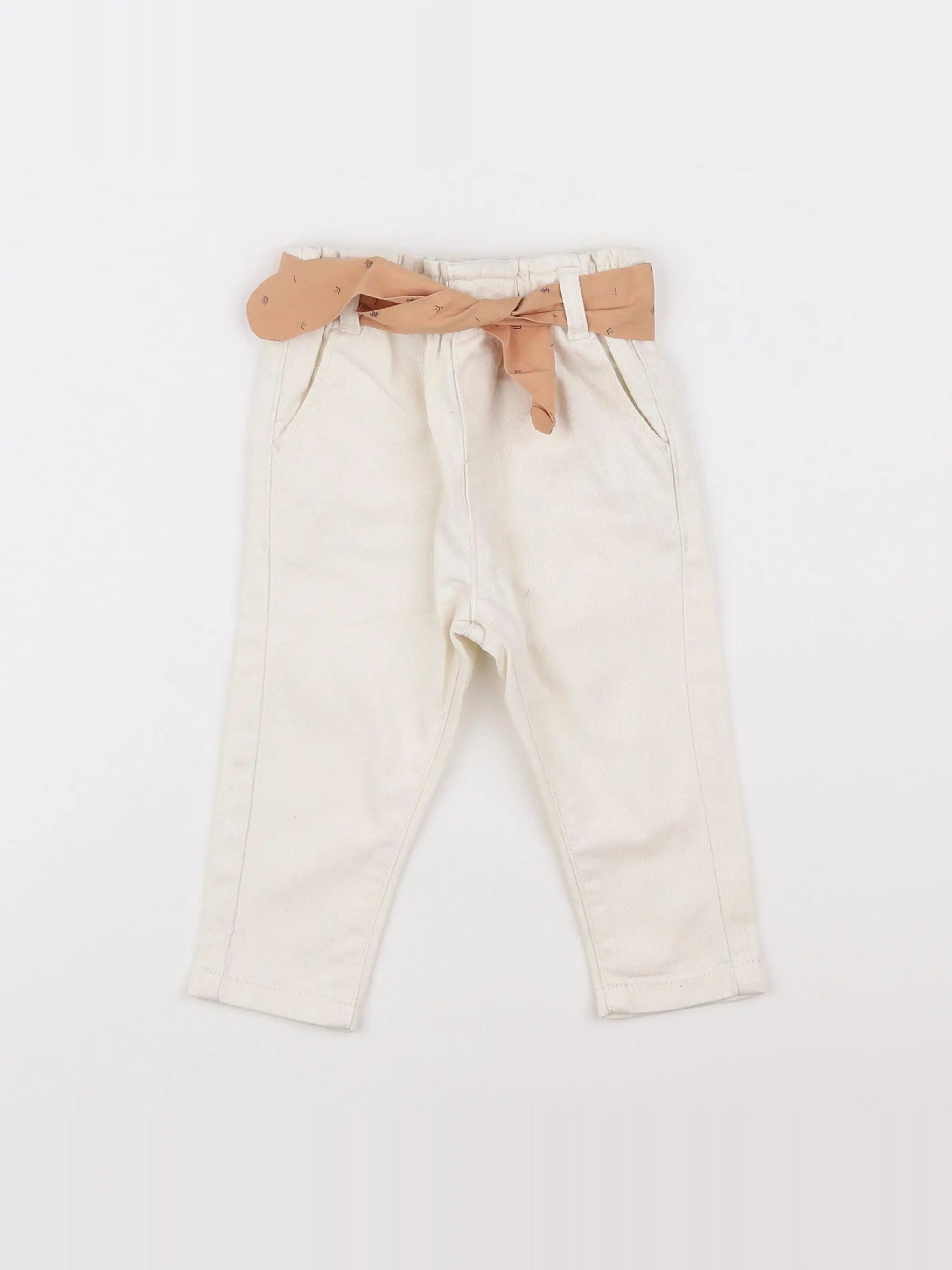 Vertbaudet - jean blanc - 9 mois