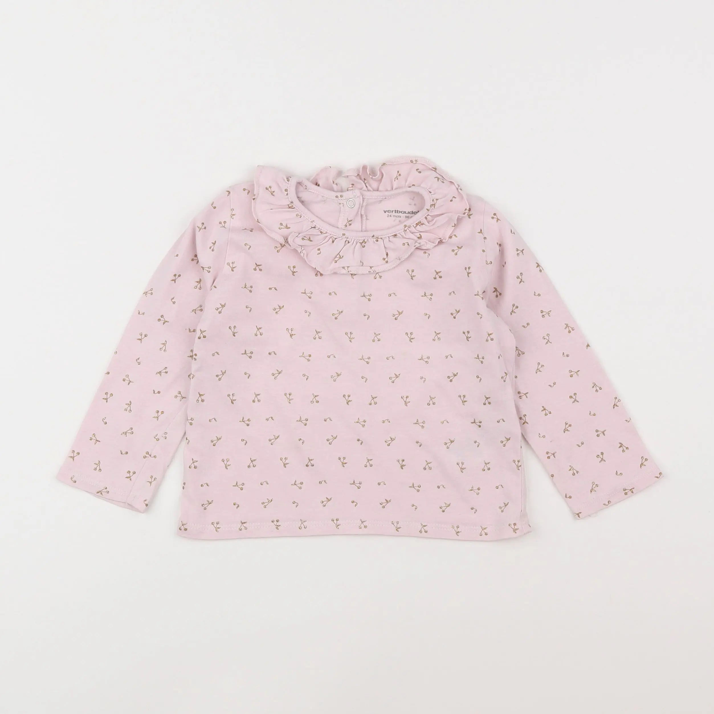 Vertbaudet - tee-shirt rose - 2 ans