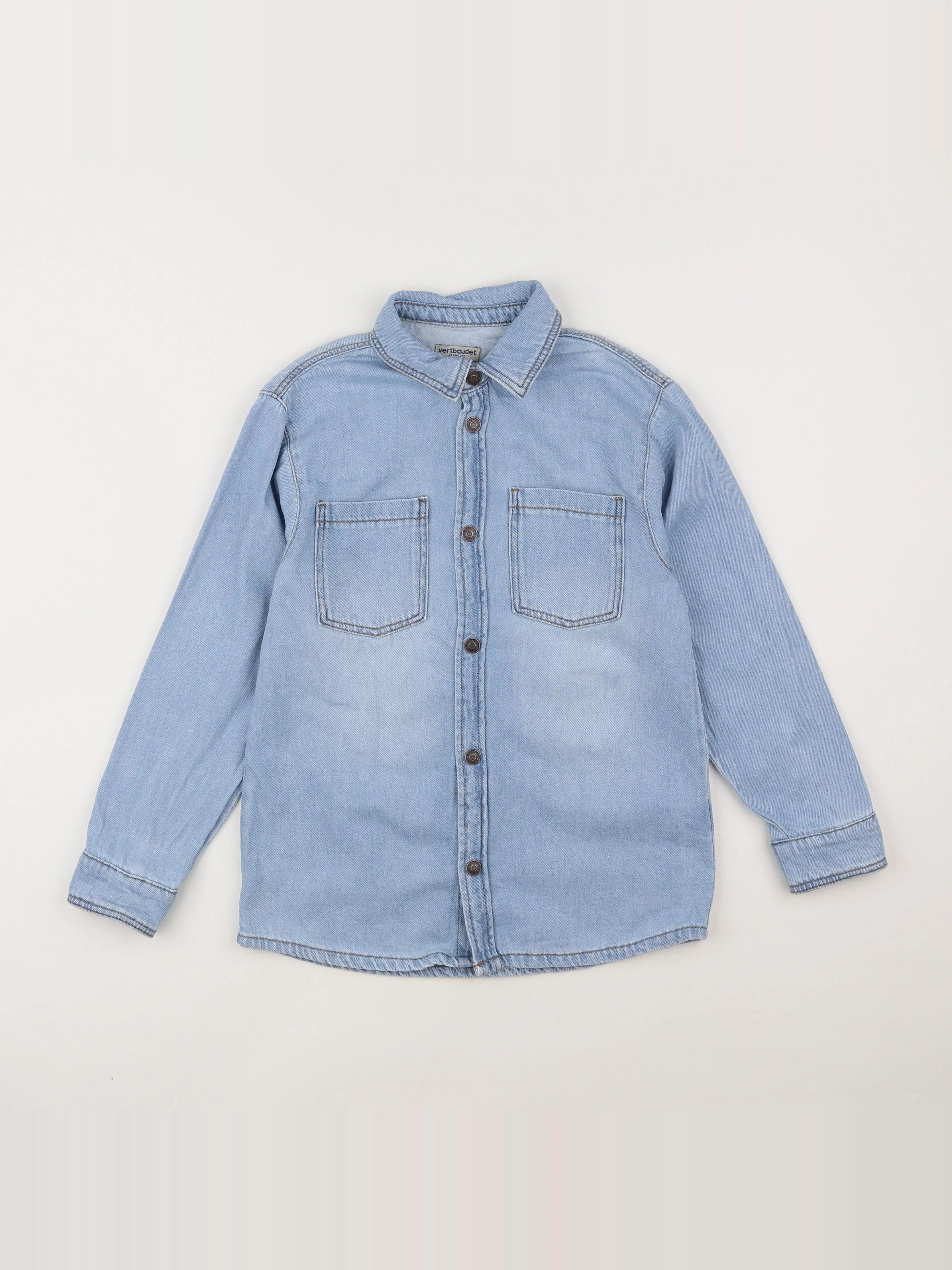 Vertbaudet - chemise bleu - 10 ans