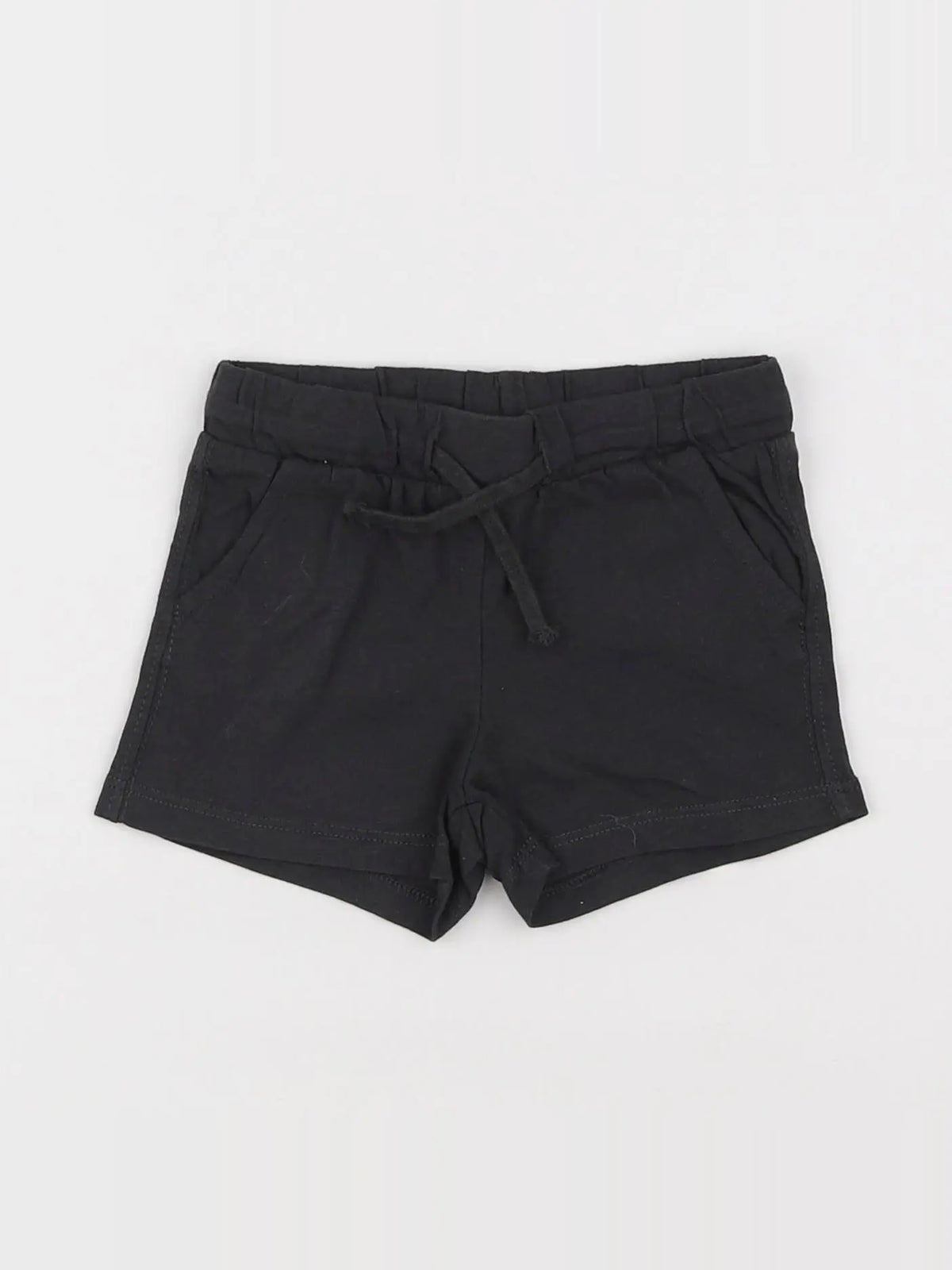 H&M - short noir - 3/6 mois