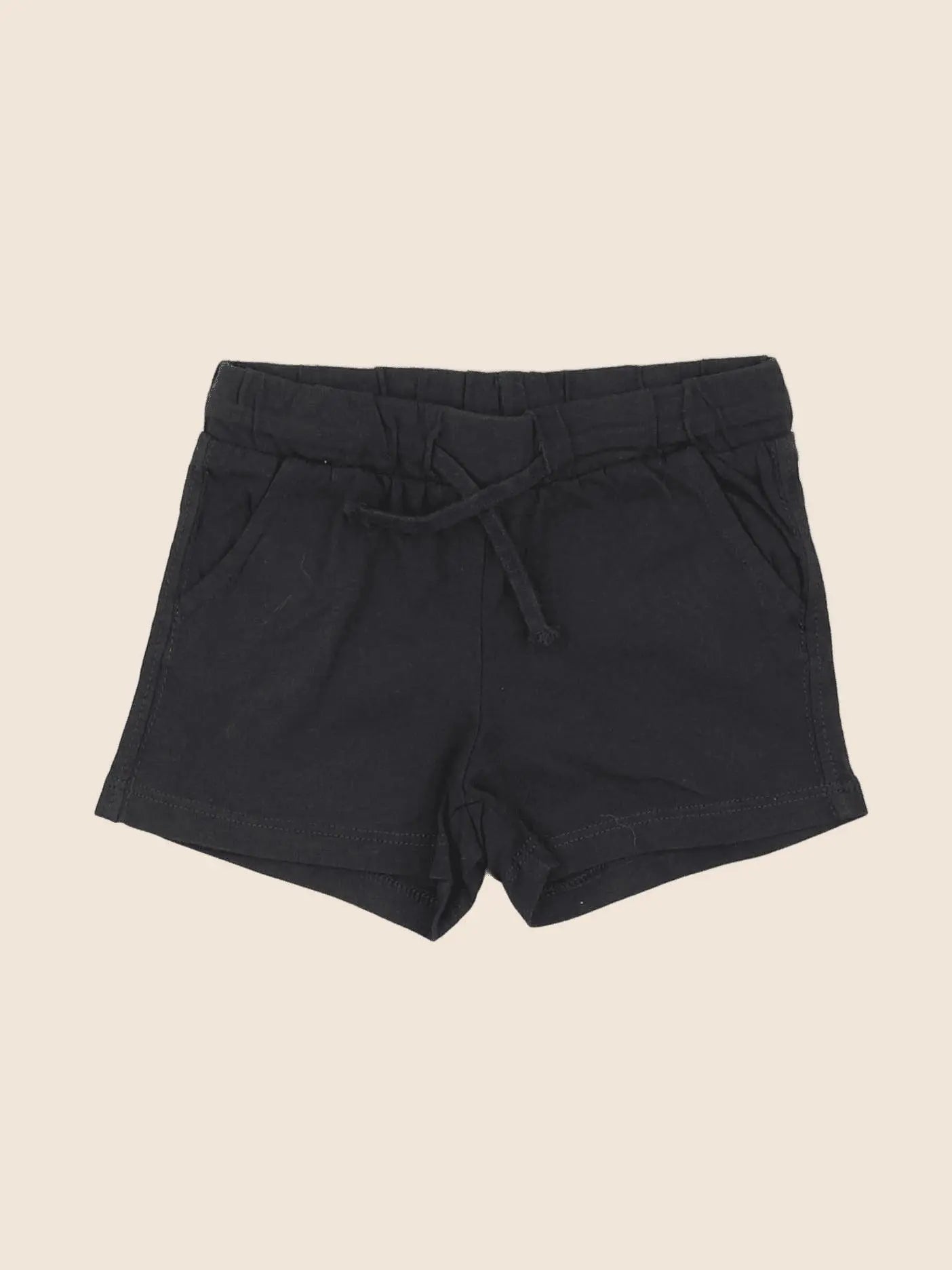 H&M - short noir - 3/6 mois
