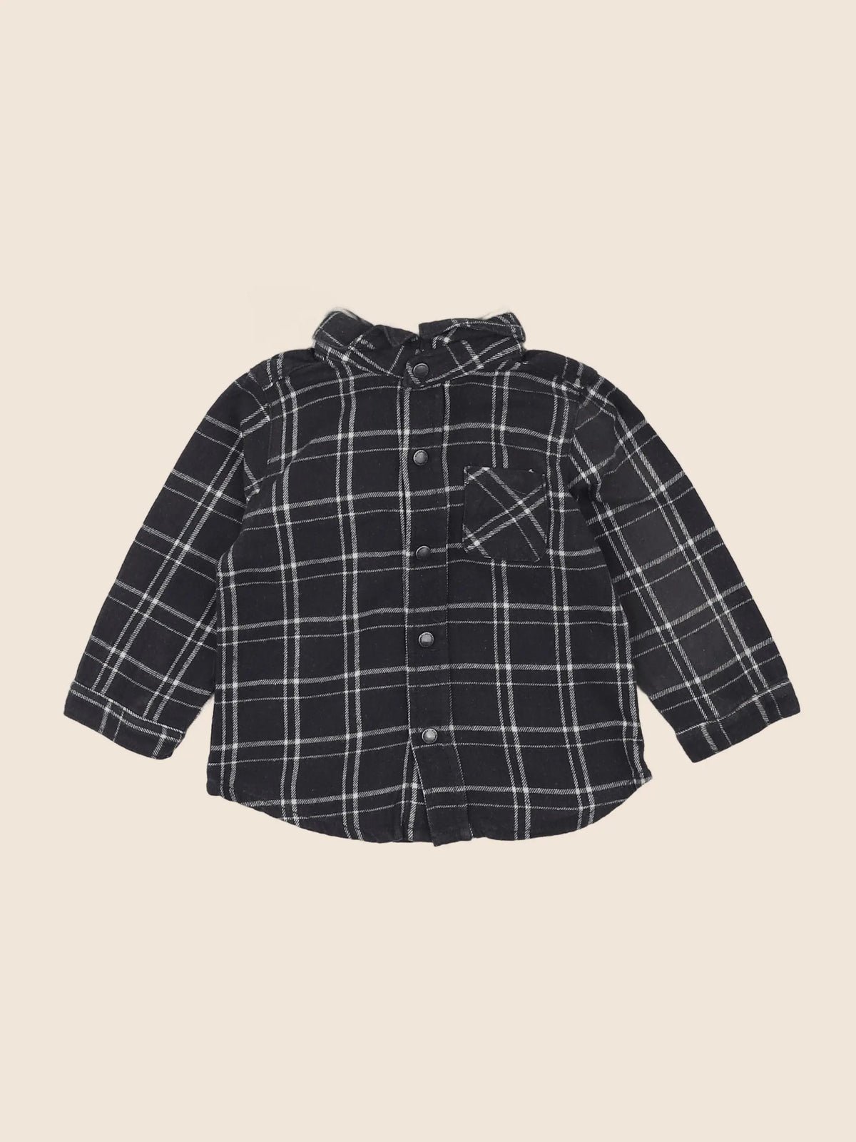 Vertbaudet - chemise gris - 12 mois