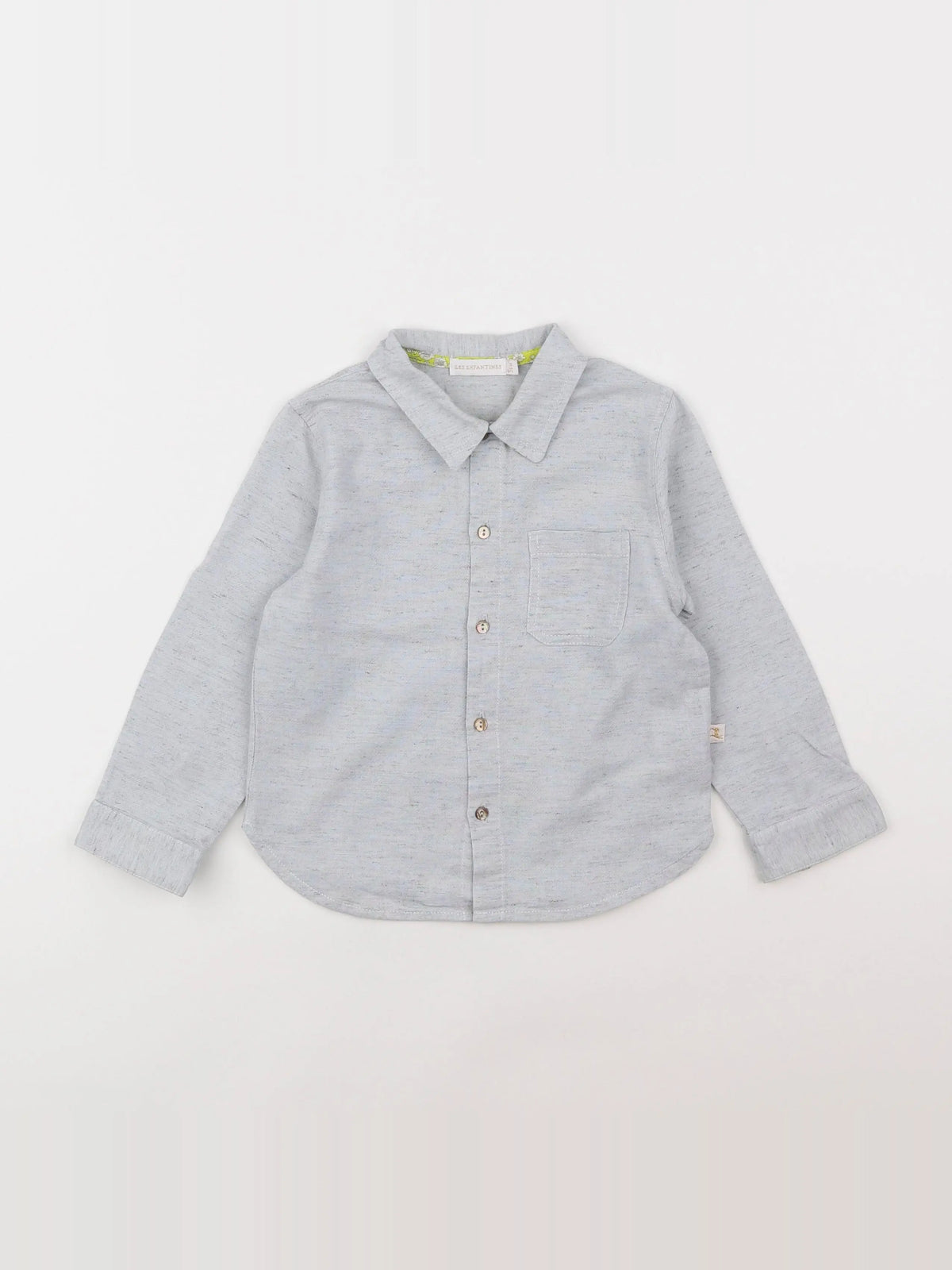 Les Enfantines - chemise gris - 3 ans