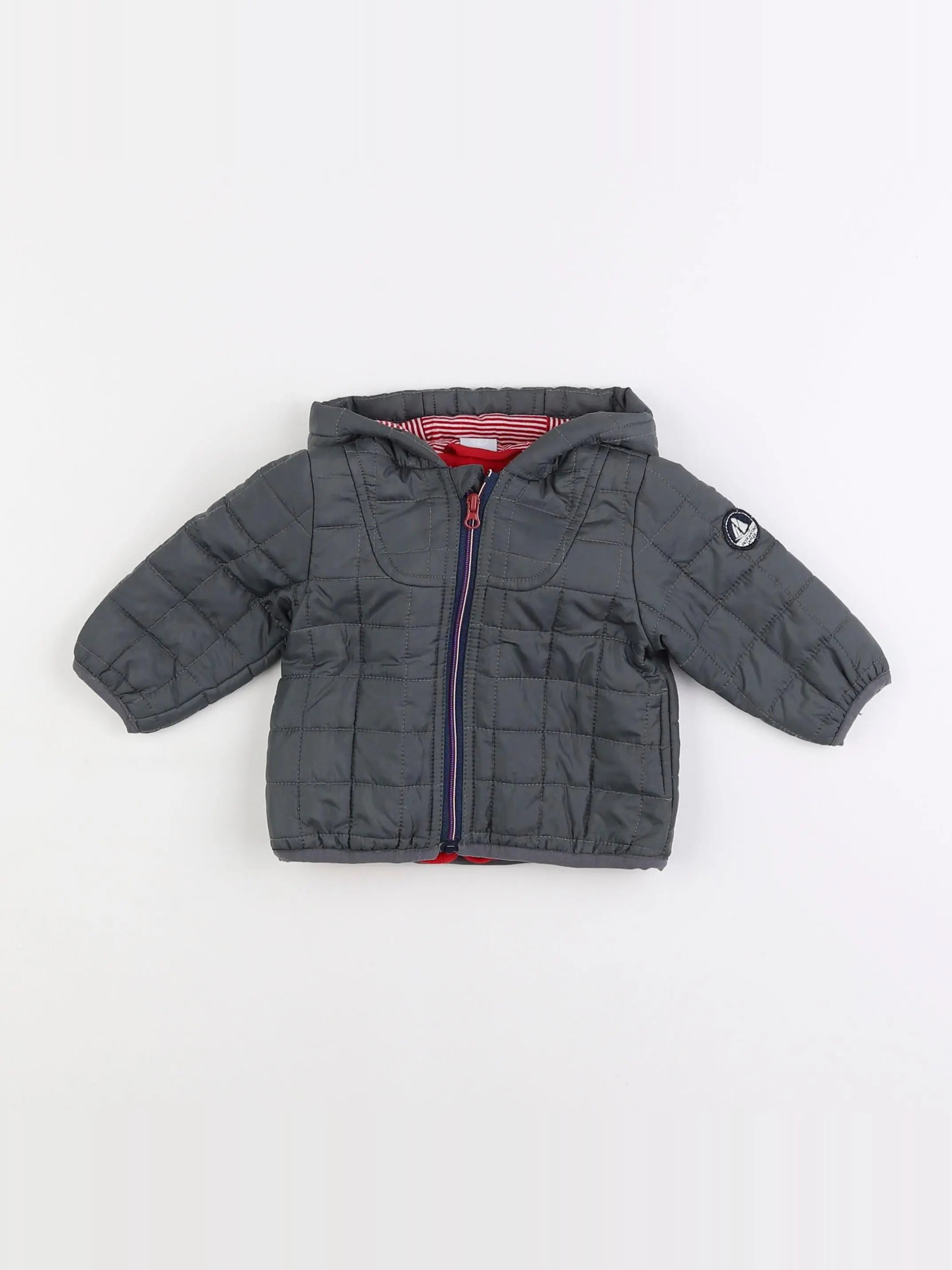 Petit Bateau - imperméable gris - 3 mois