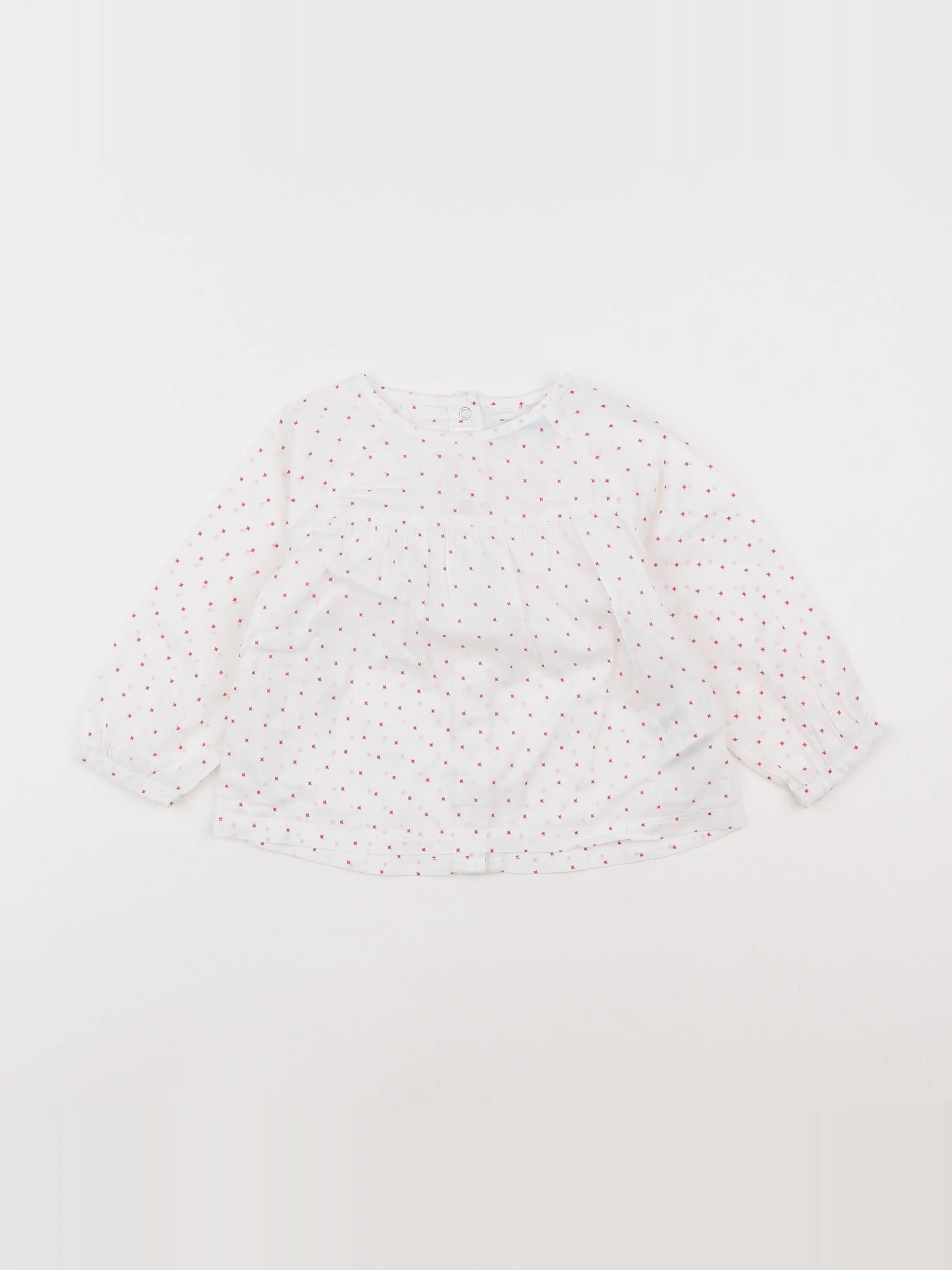 Vertbaudet - blouse blanc - 18 mois