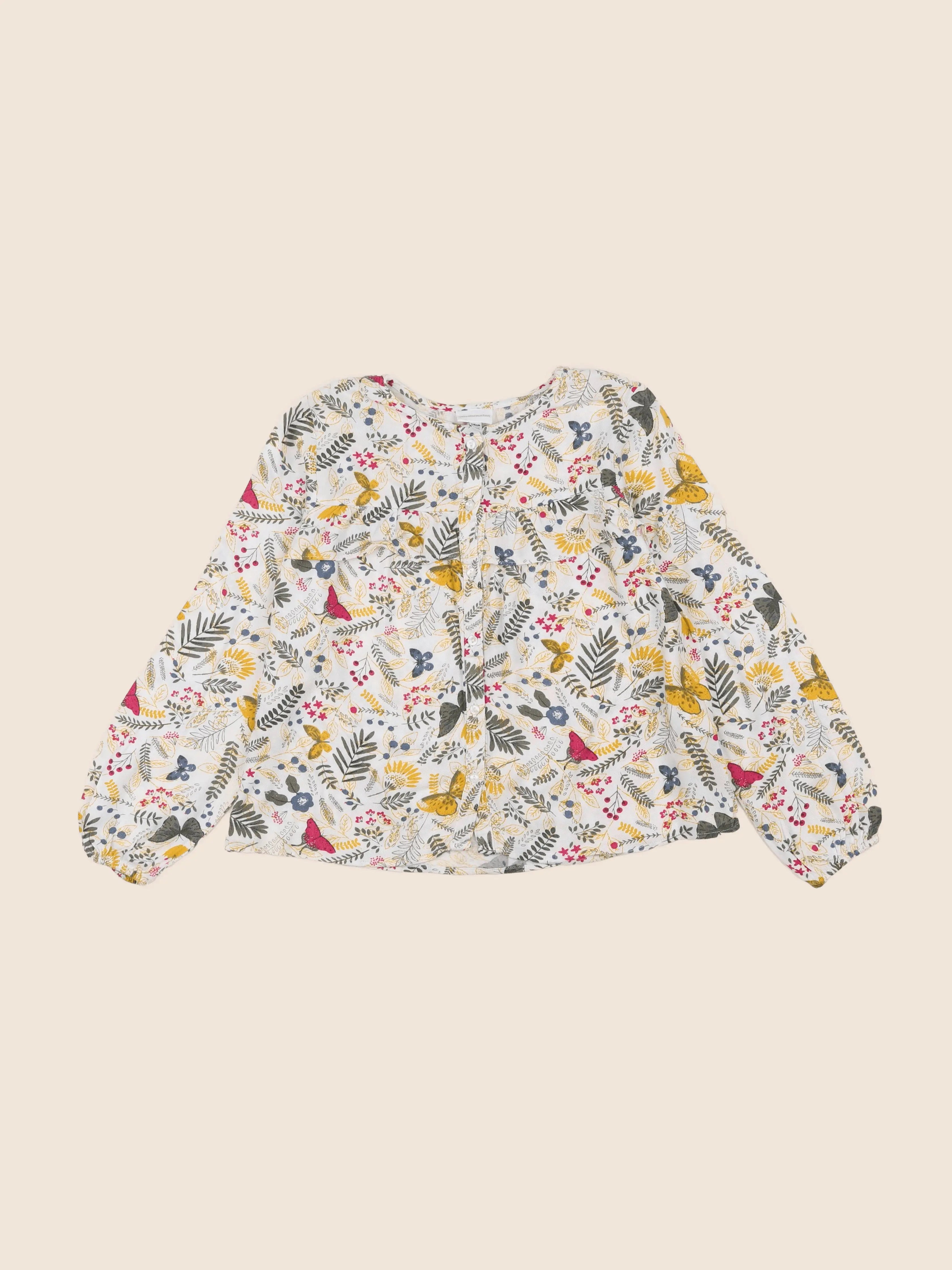 Vertbaudet - blouse multicolore - 8 ans