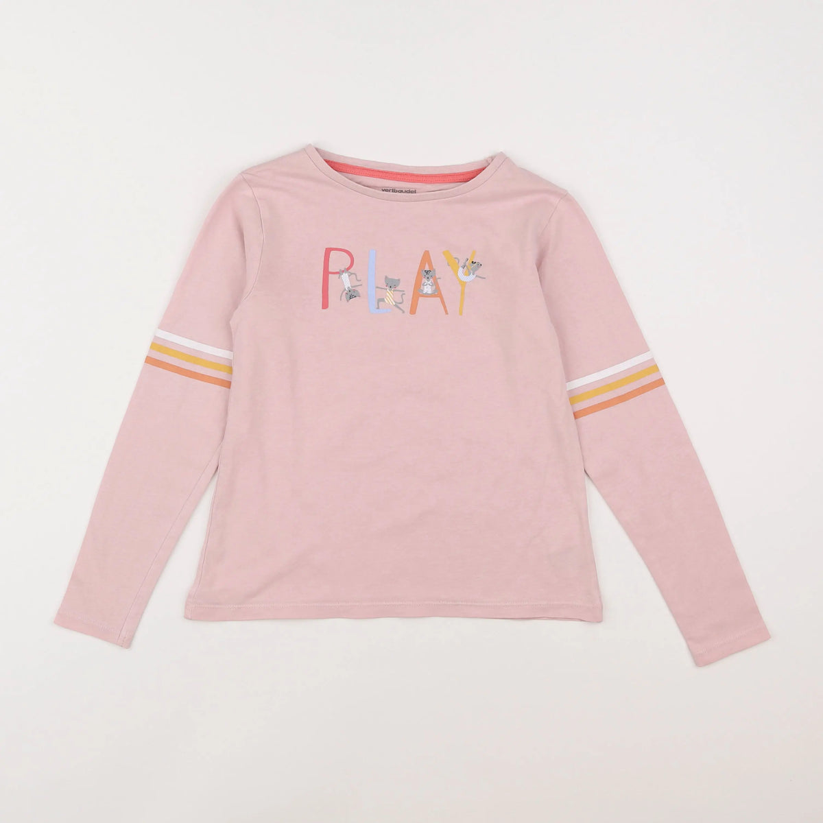 Vertbaudet - tee-shirt rose - 8 ans