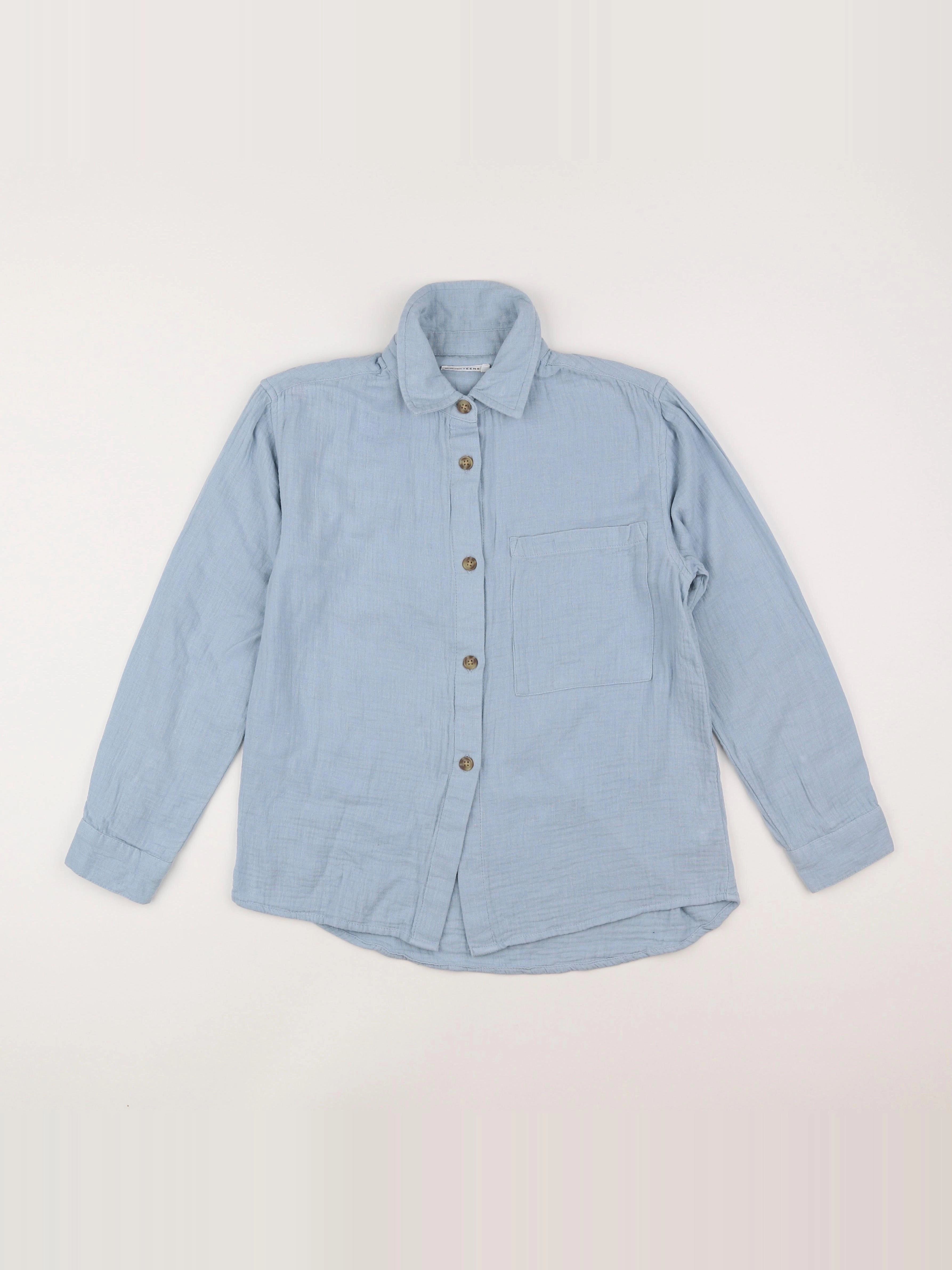 Monoprix - chemise bleu - 10 ans