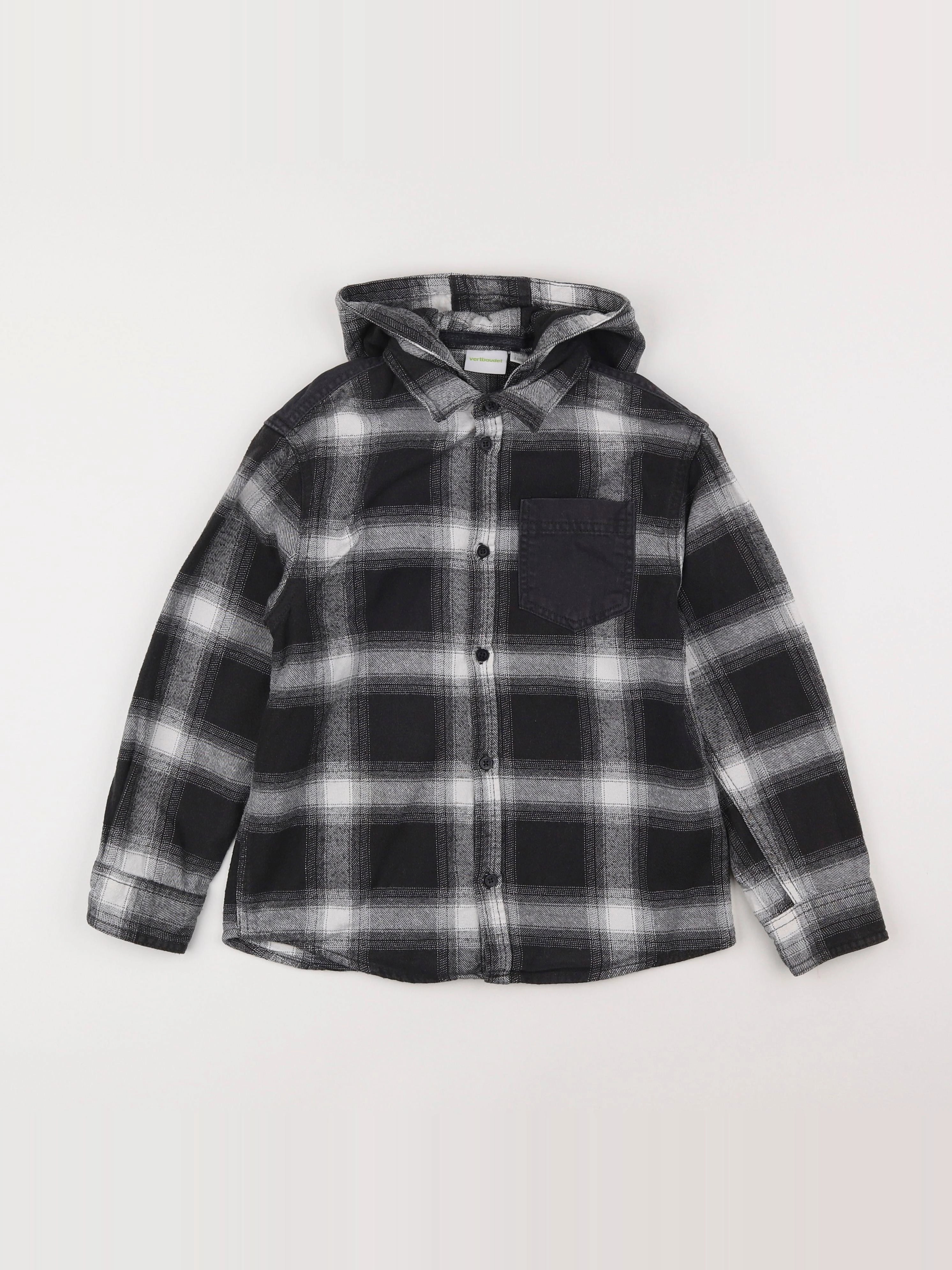 Vertbaudet - chemise gris - 8 ans