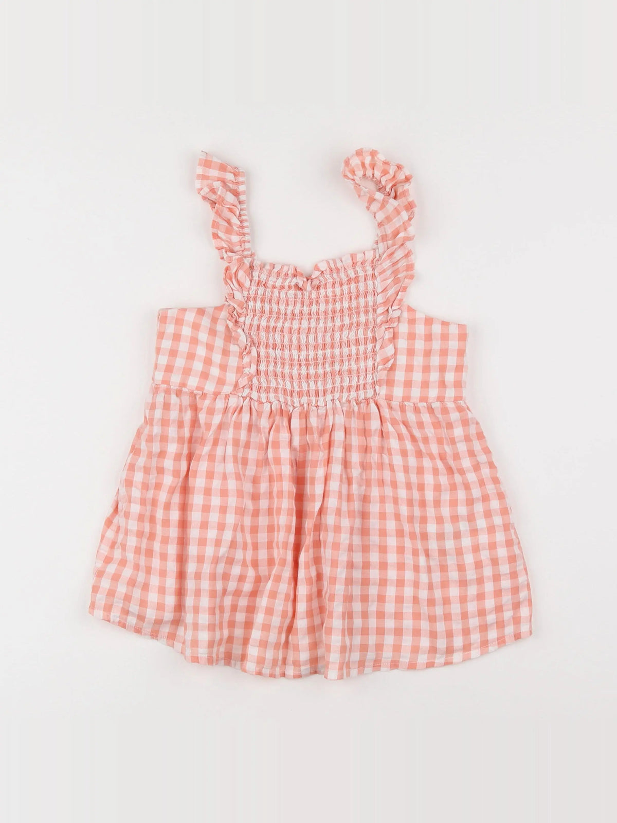 Vertbaudet - blouse blanc, orange - 9 ans