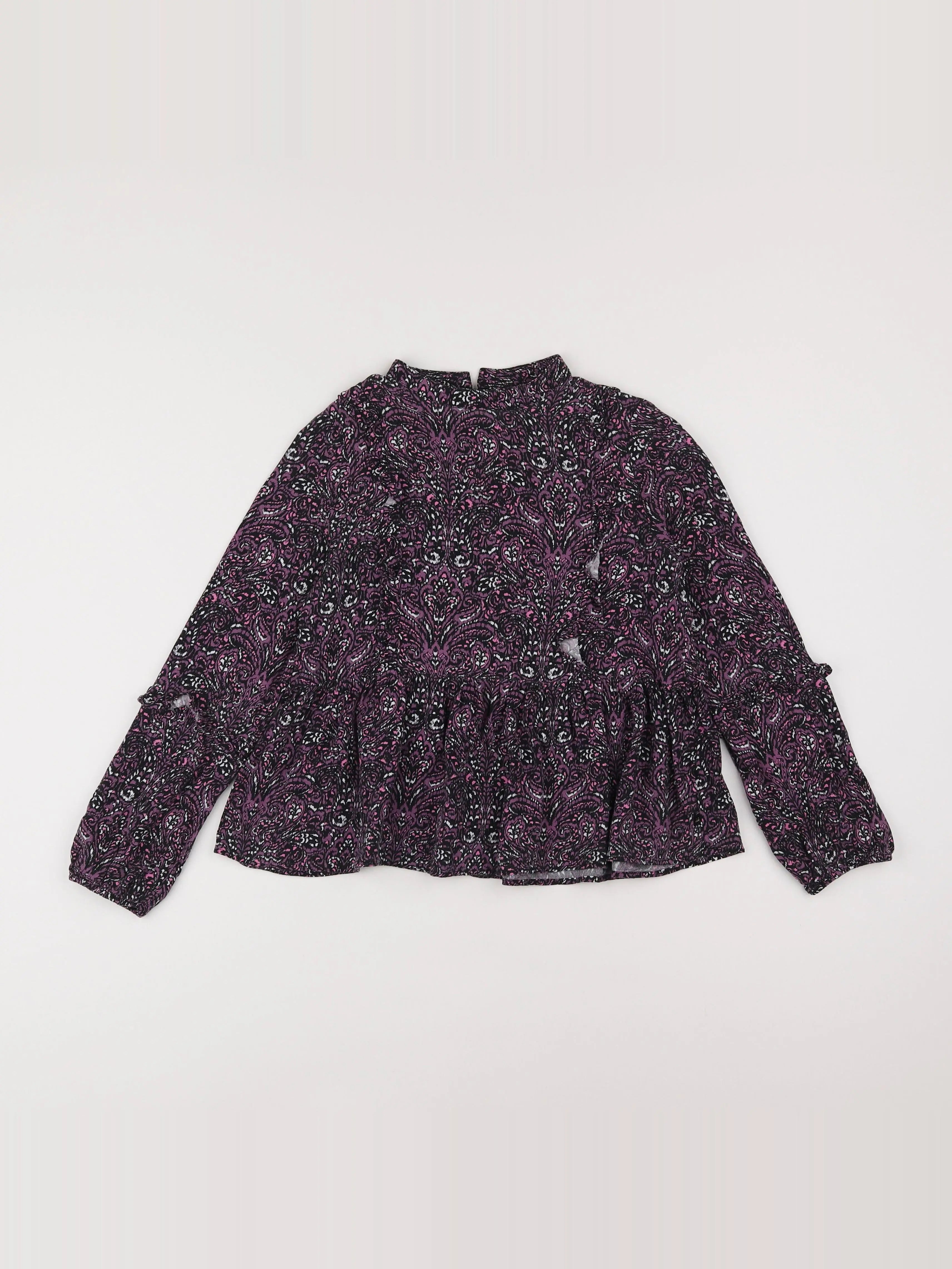 IKKS - blouse violet - 10 ans