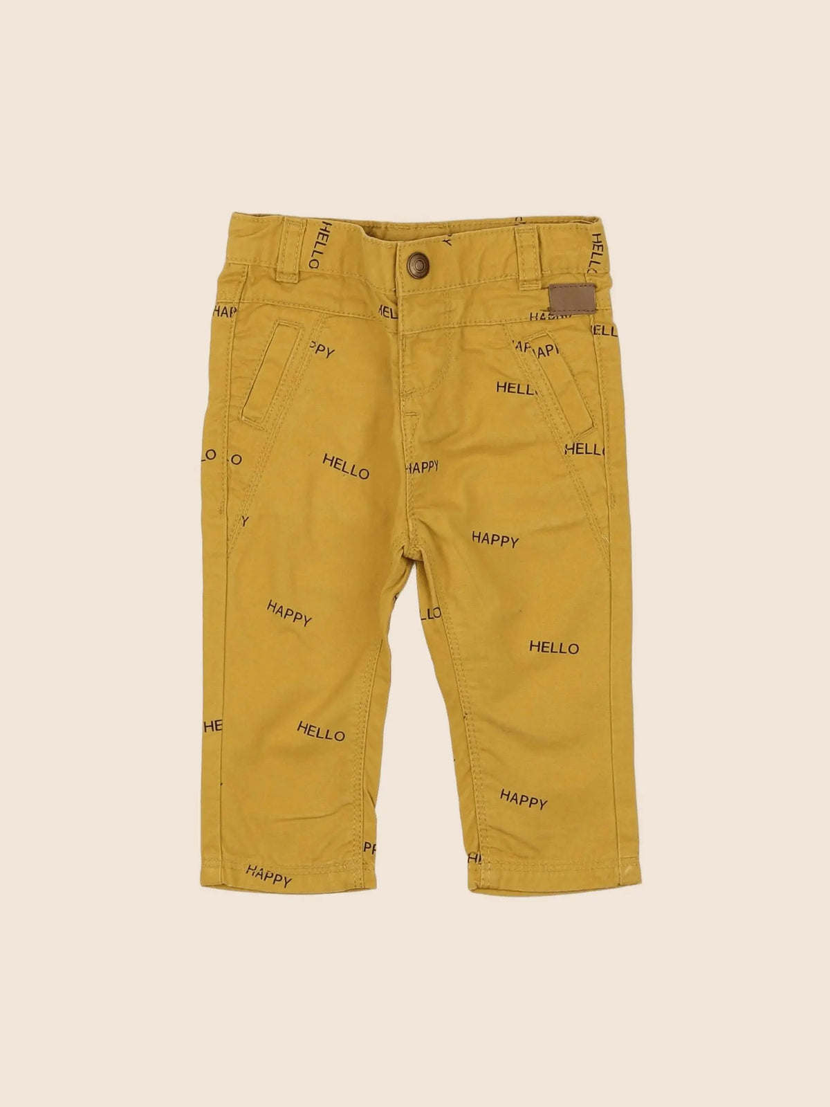 Tape à l'oeil - pantalon jaune - 6 mois