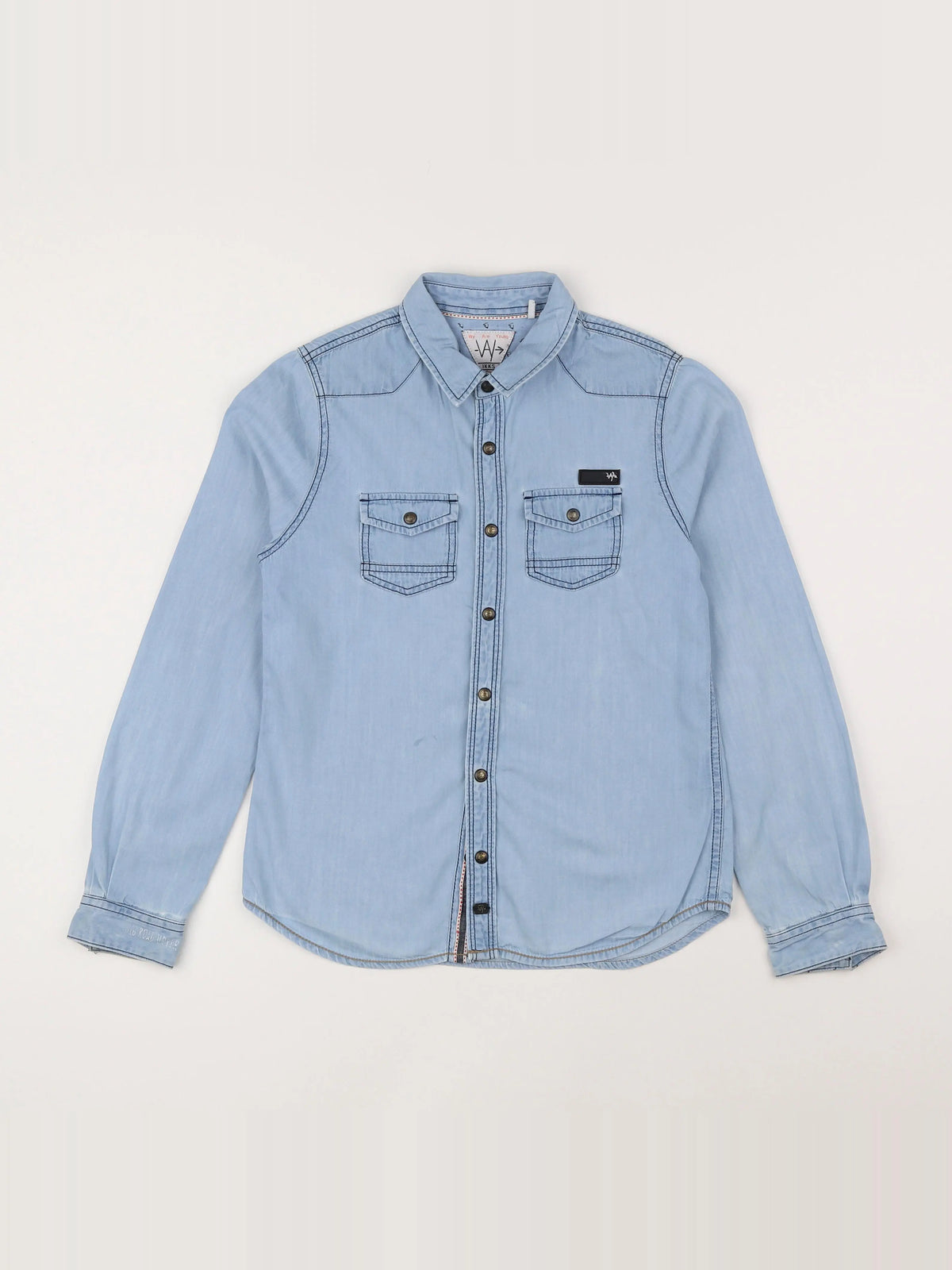 IKKS - chemise bleu - 10 ans