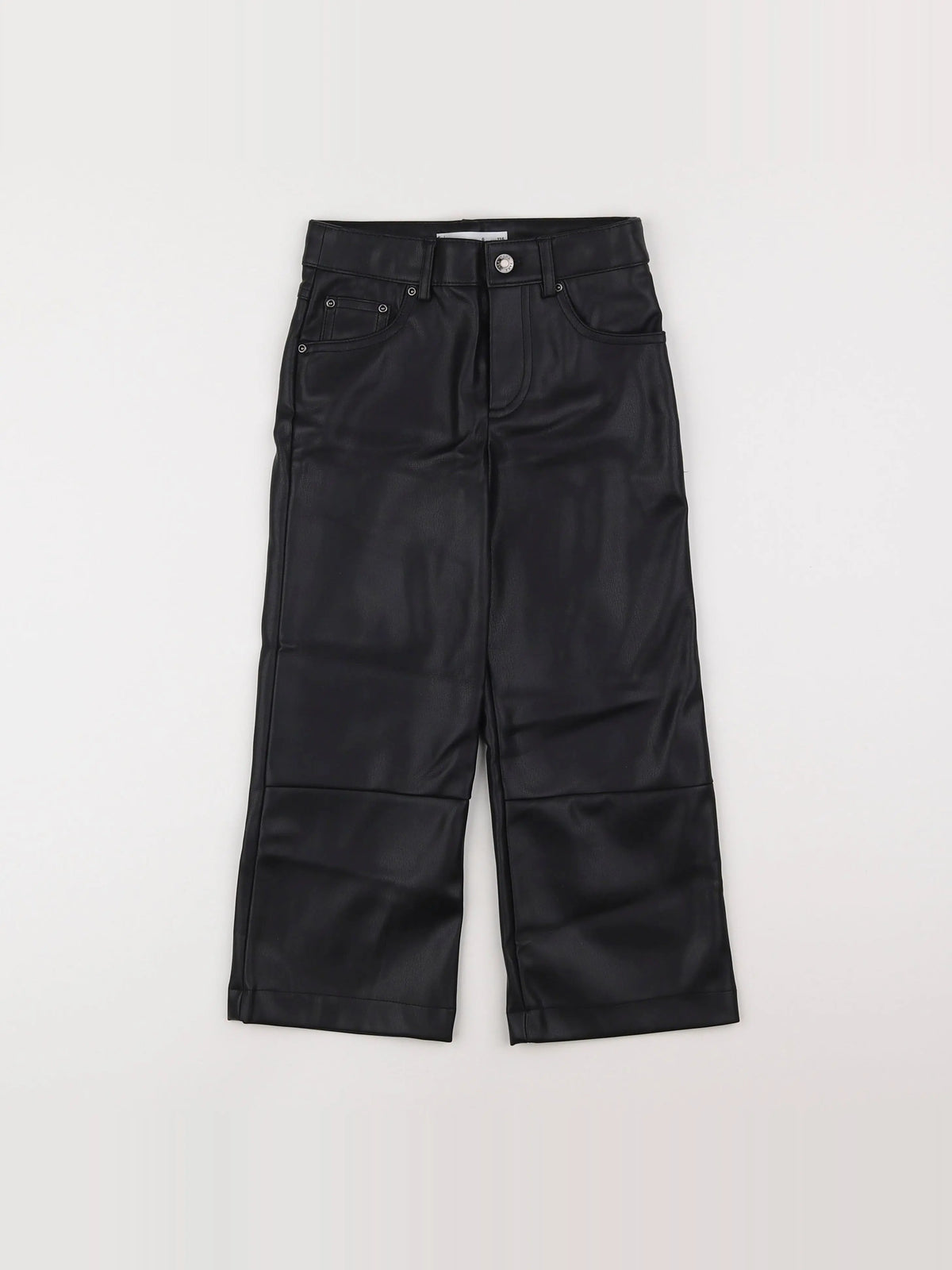 Zara - pantalon simili noir - 6 ans