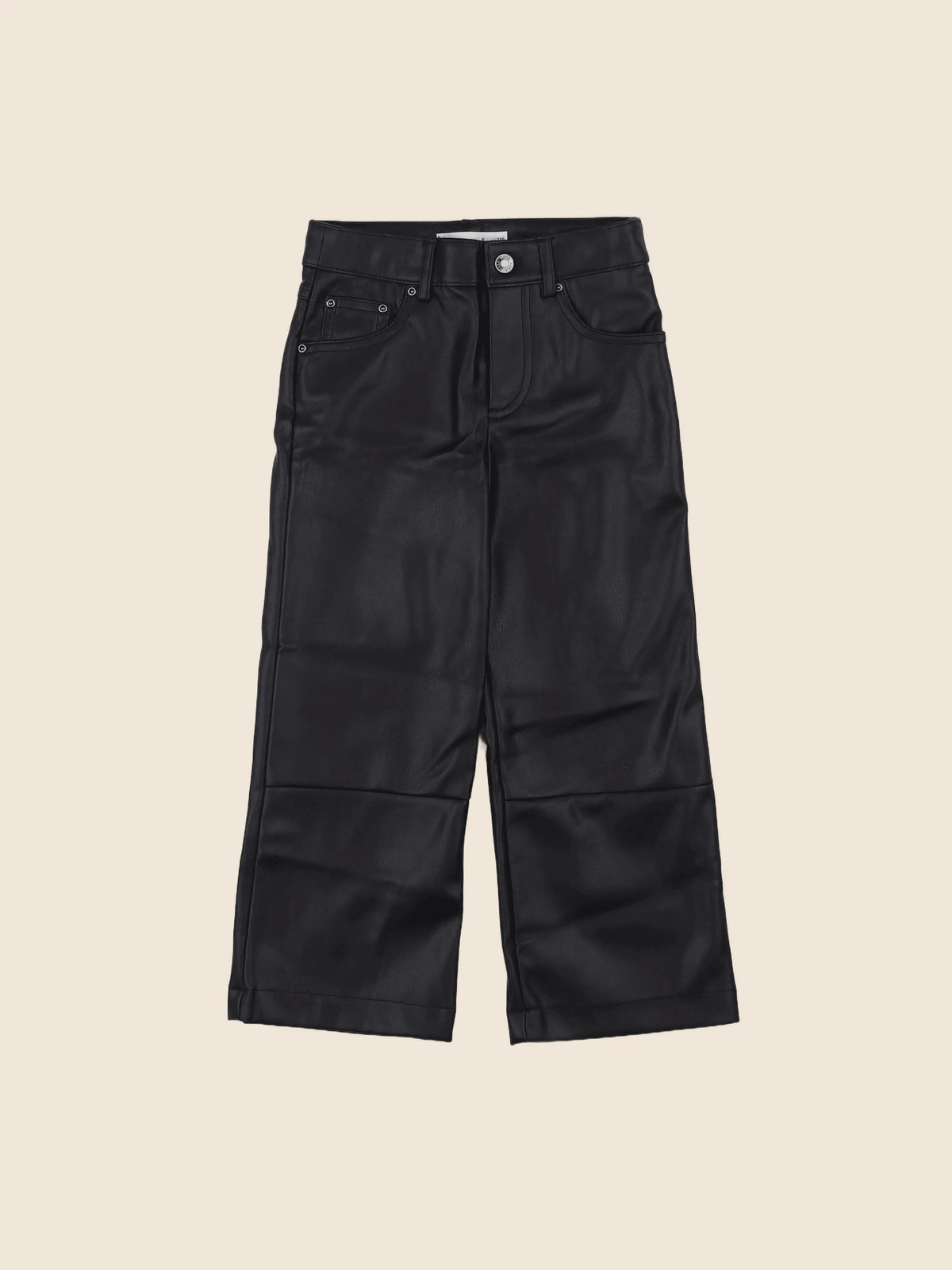 Zara - pantalon simili noir - 6 ans