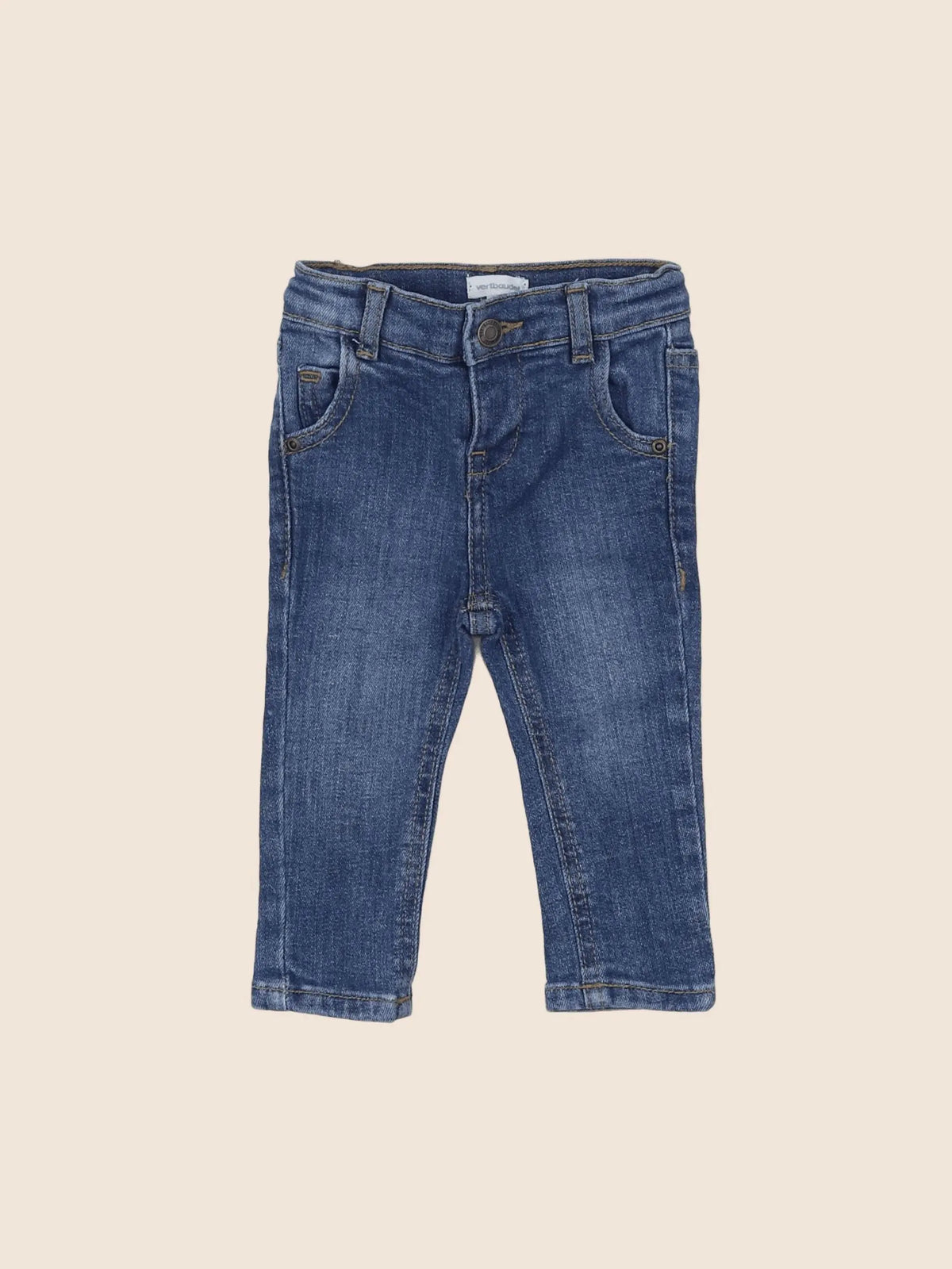Vertbaudet - jean bleu - 3 mois