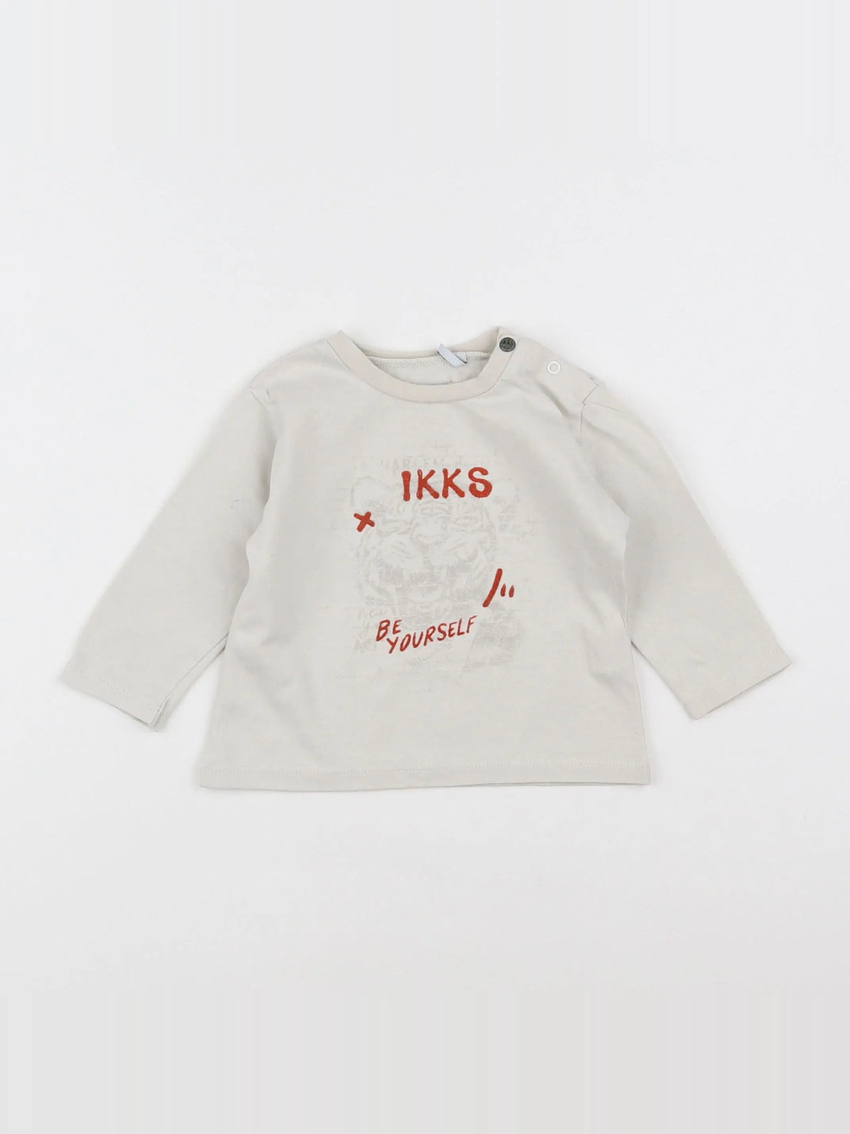 IKKS - tee-shirt beige - 6 mois