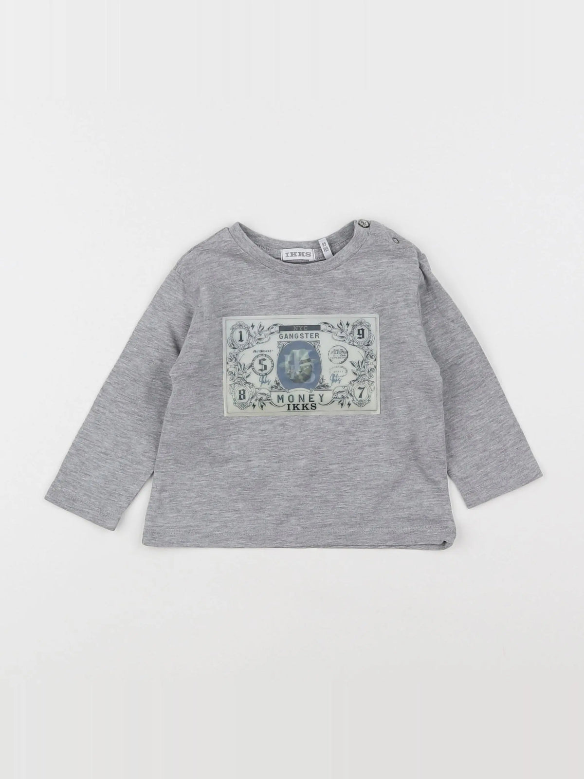 IKKS - tee-shirt gris - 6 mois