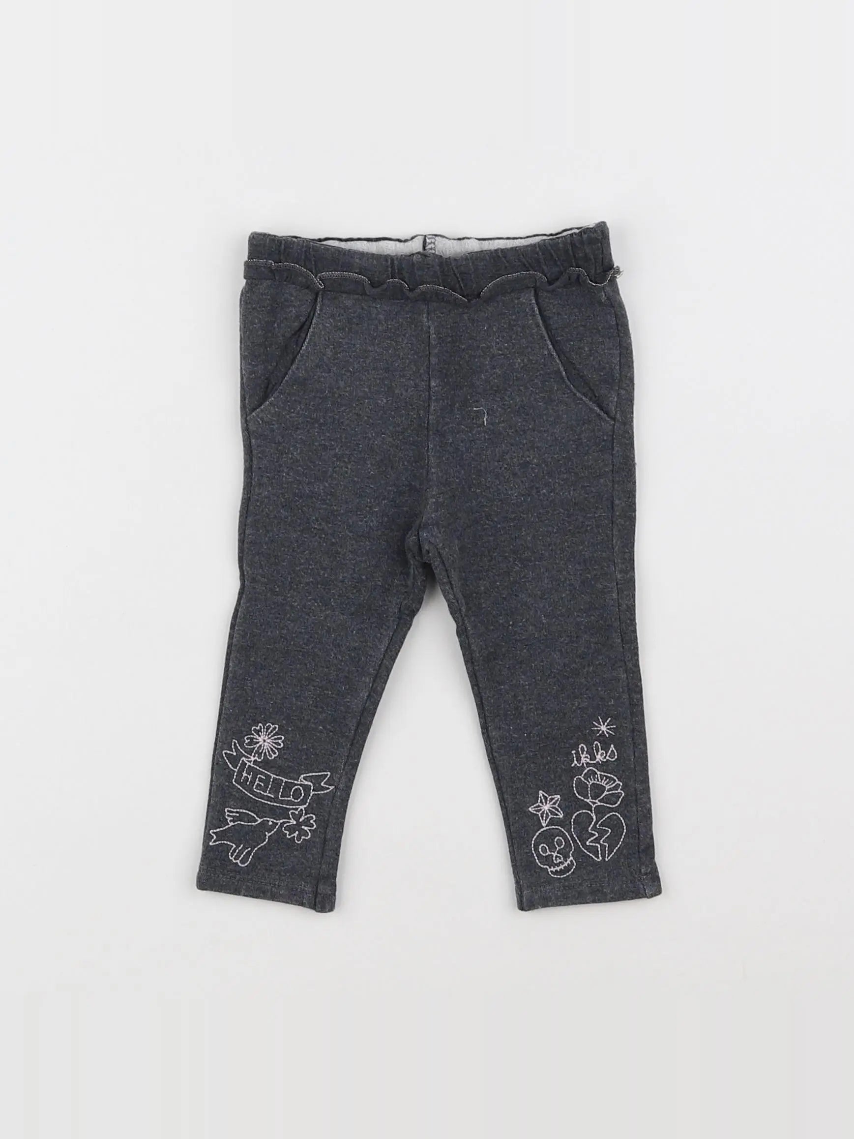 IKKS - legging gris - 3 mois