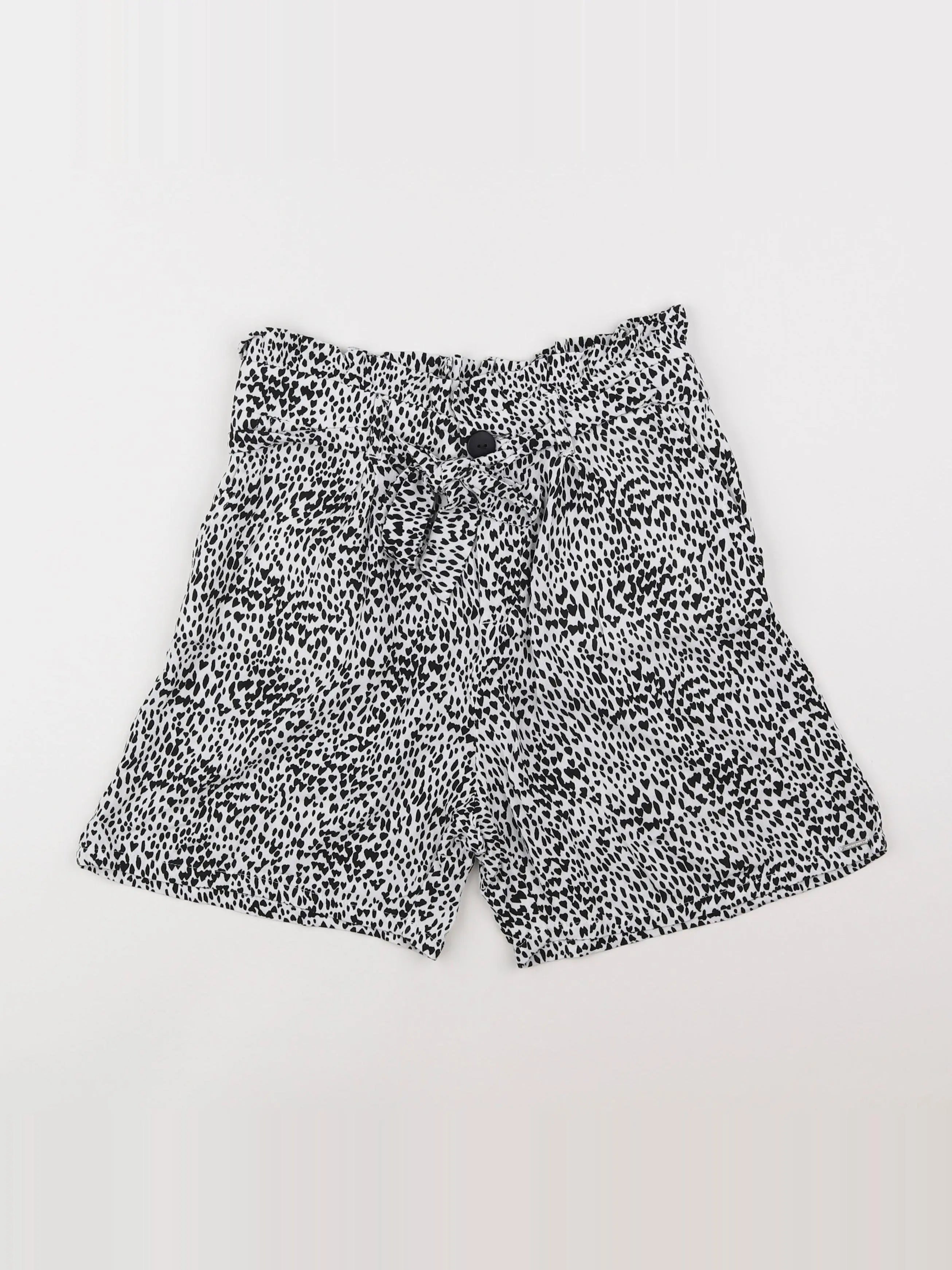 IKKS - short blanc, noir - 14 ans