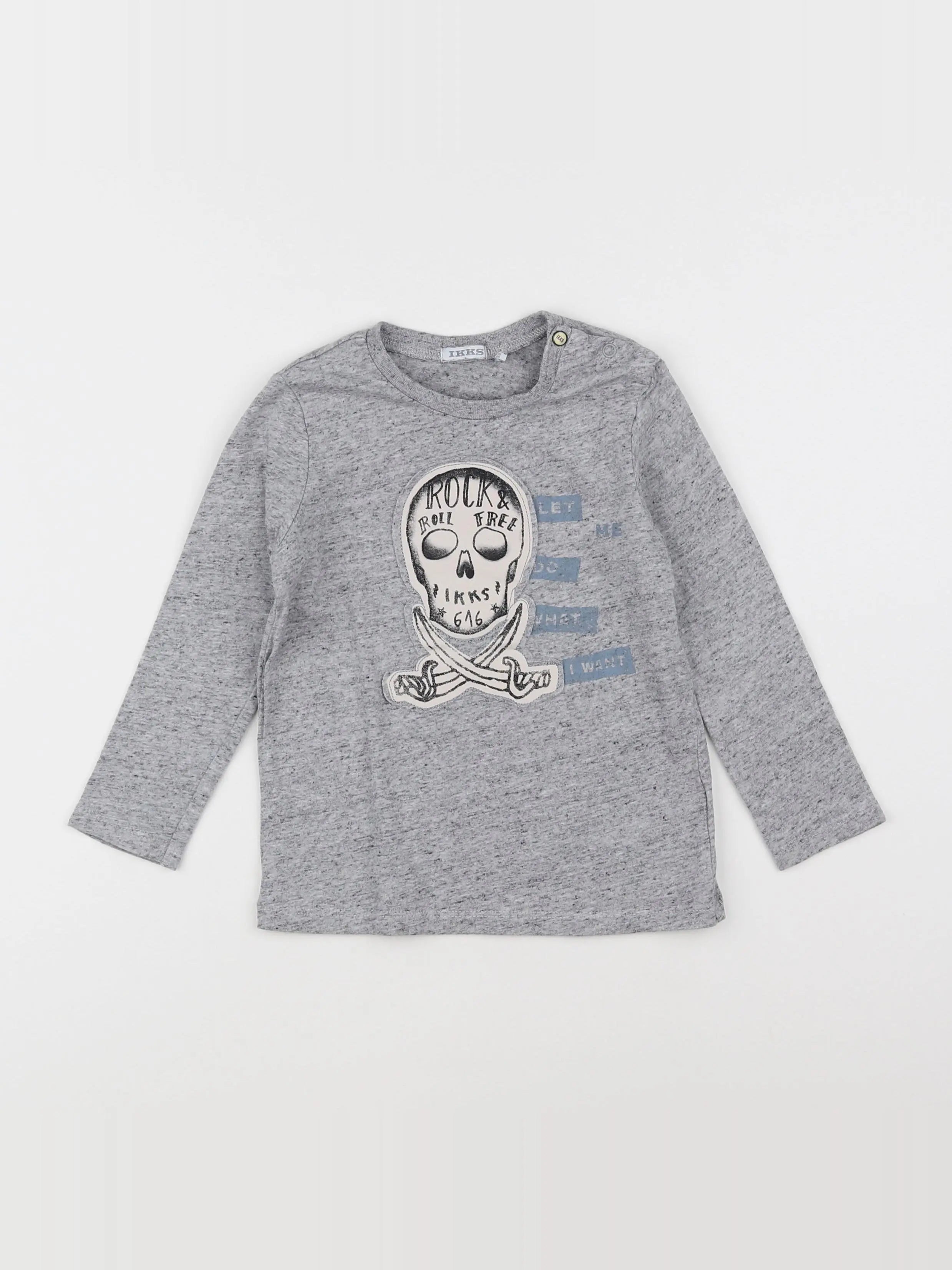 IKKS - tee-shirt gris - 3 ans