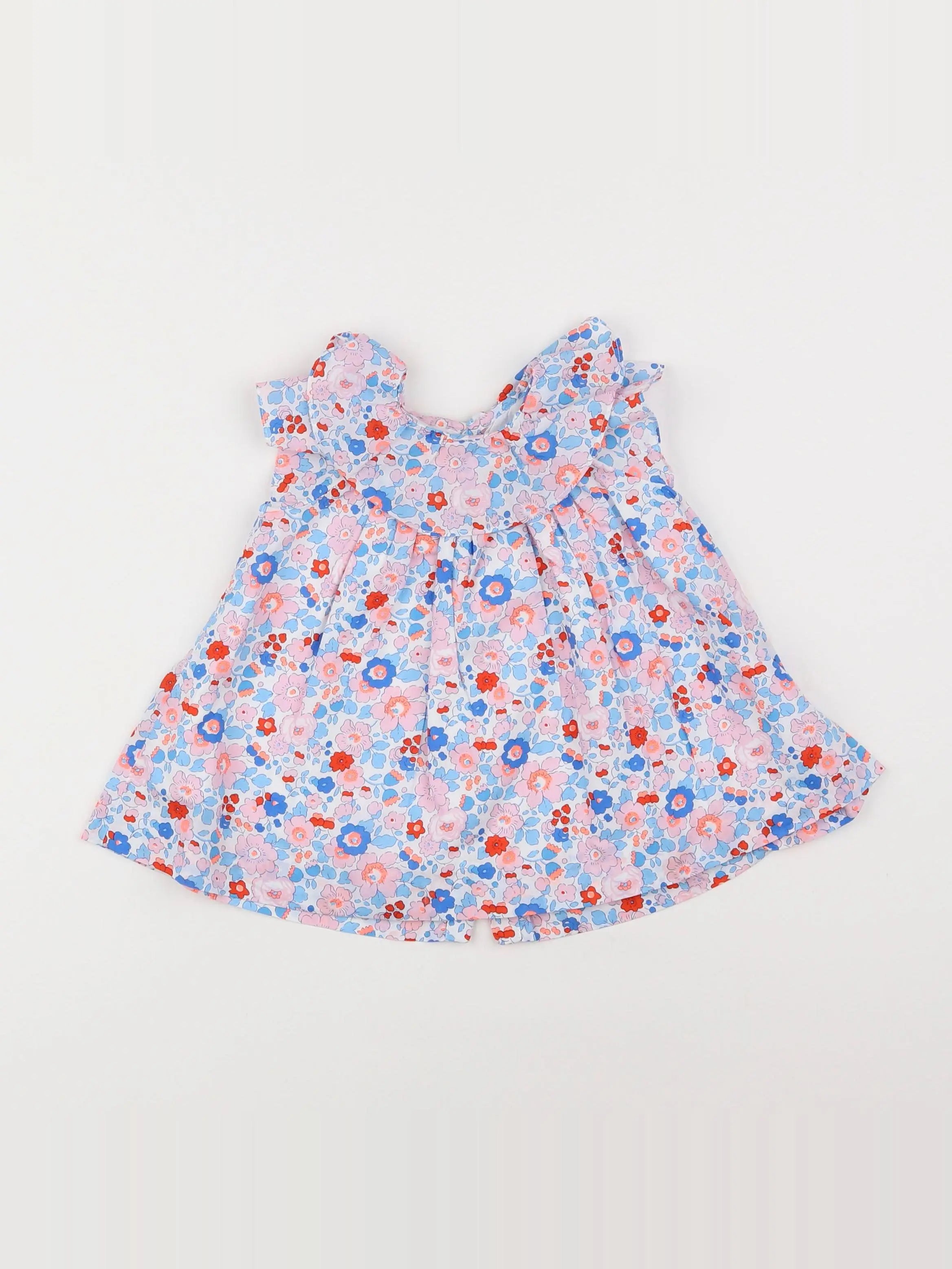 Jacadi - robe liberty multicolore - 6 mois