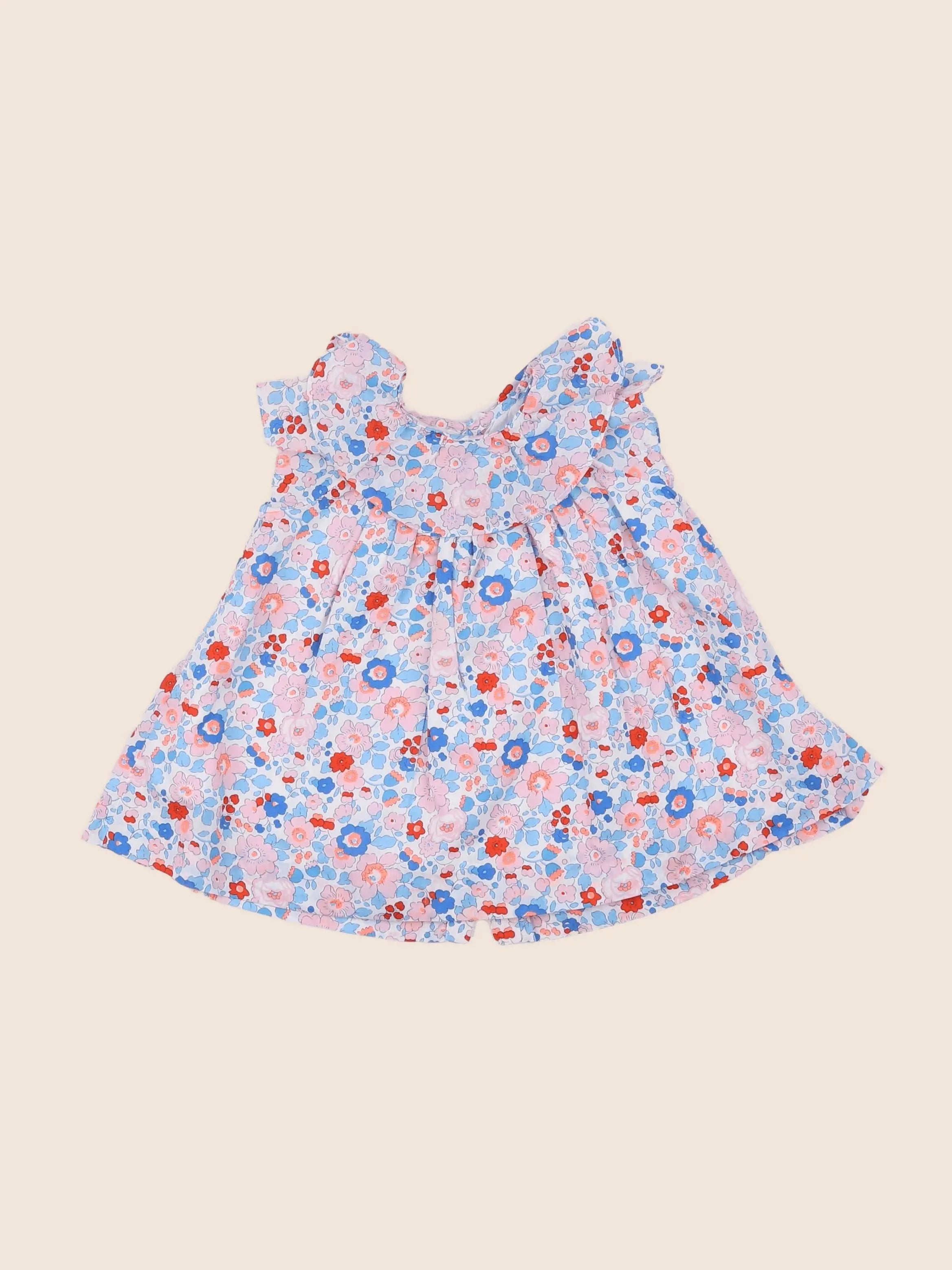 Jacadi - robe liberty multicolore - 6 mois