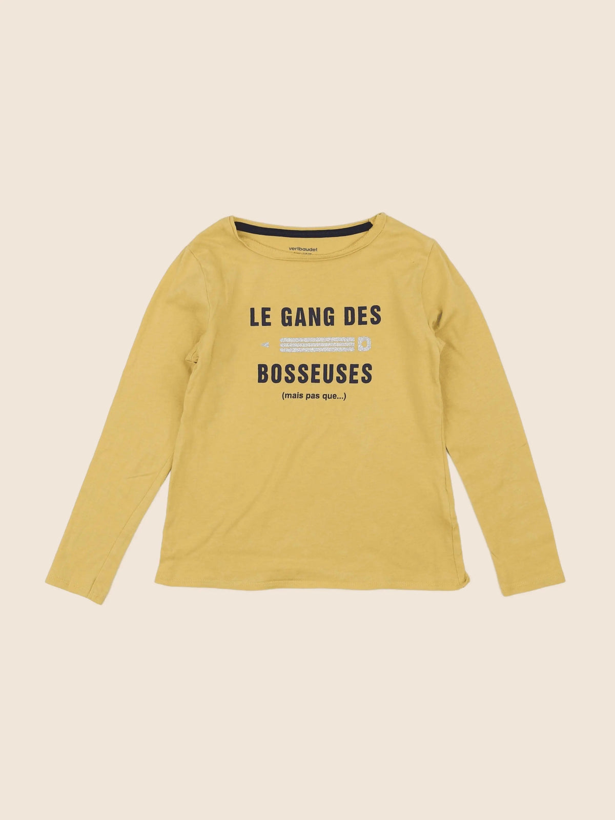 Vertbaudet - tee-shirt jaune - 6 ans