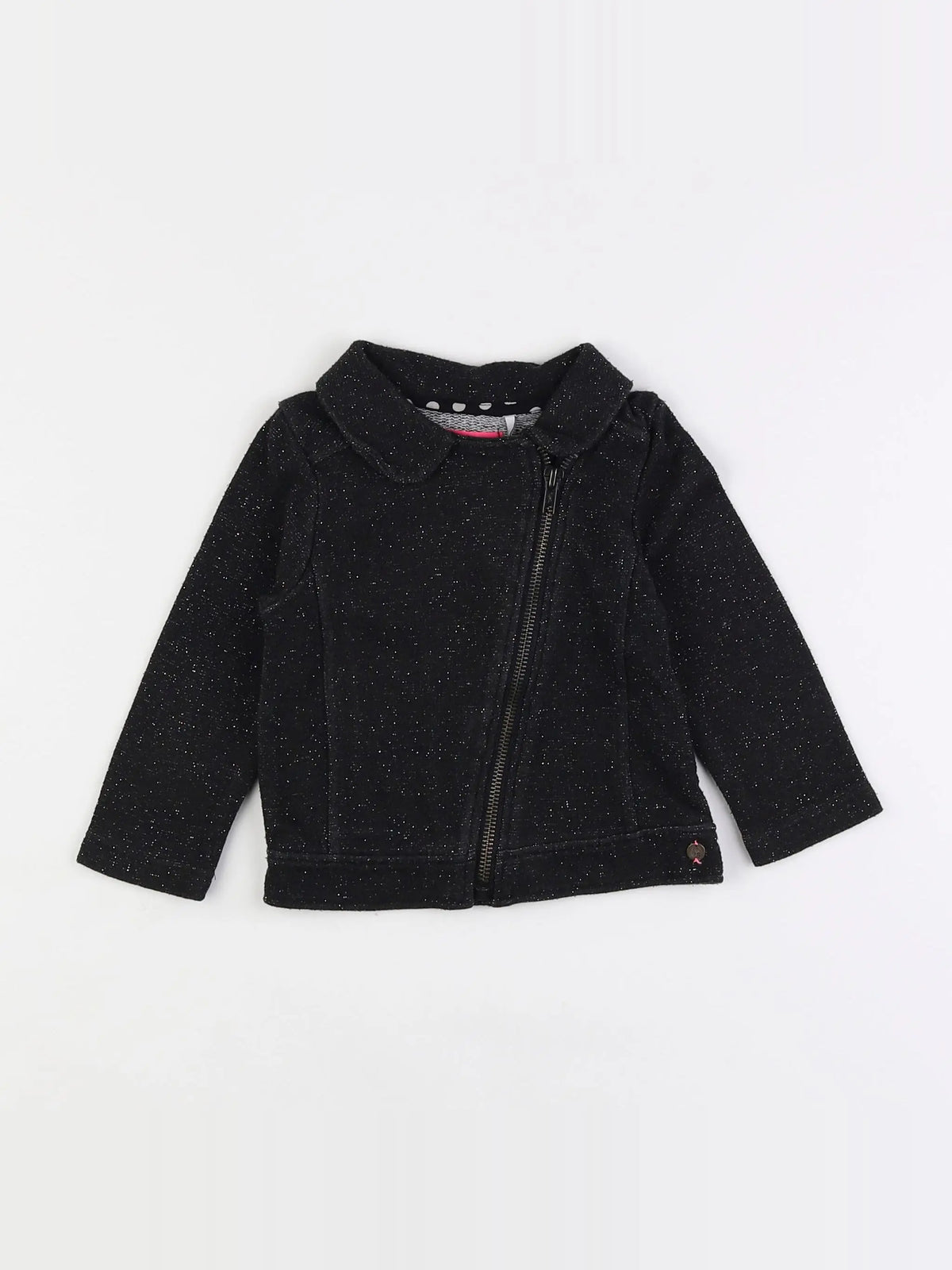 IKKS - sweat noir, argent - 18 mois