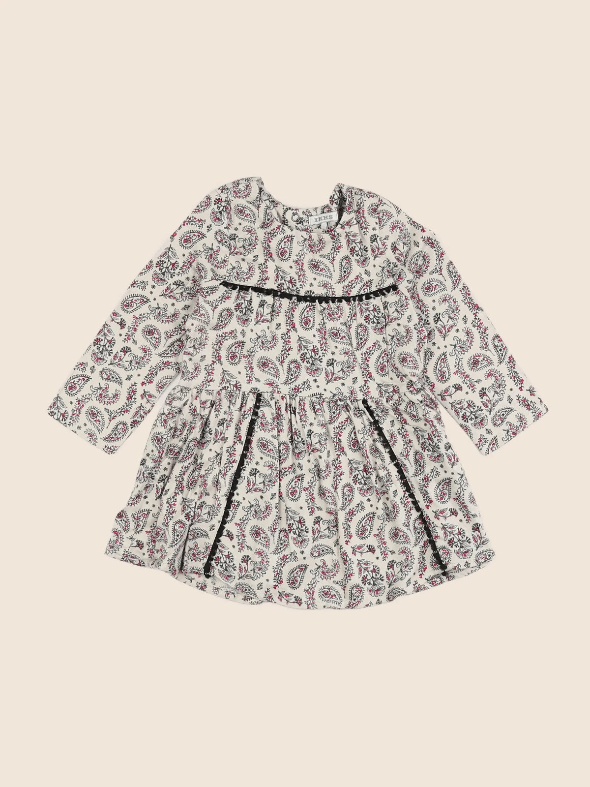 IKKS - robe beige, rose - 18 mois