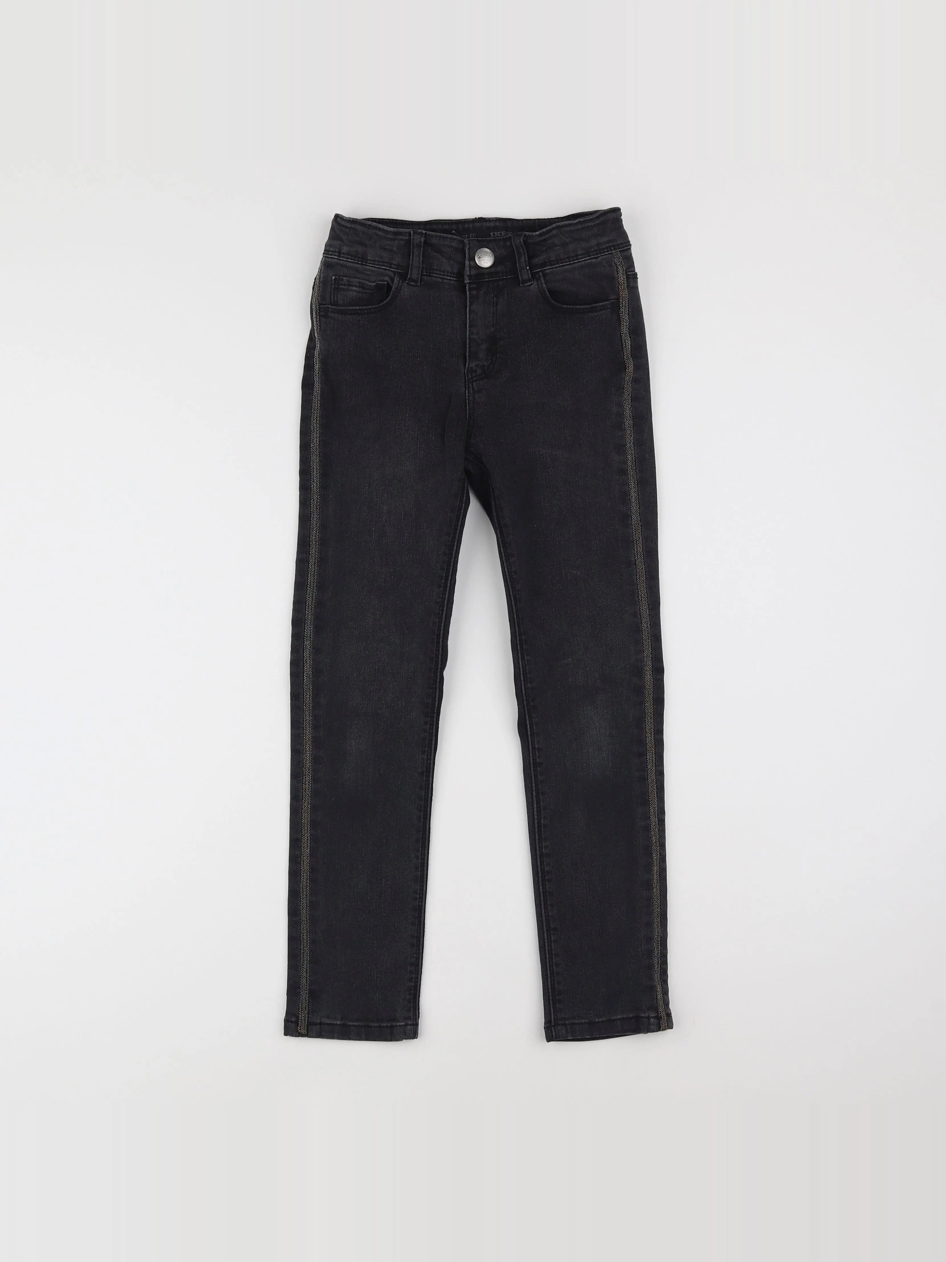 IKKS - jean gris - 7 ans