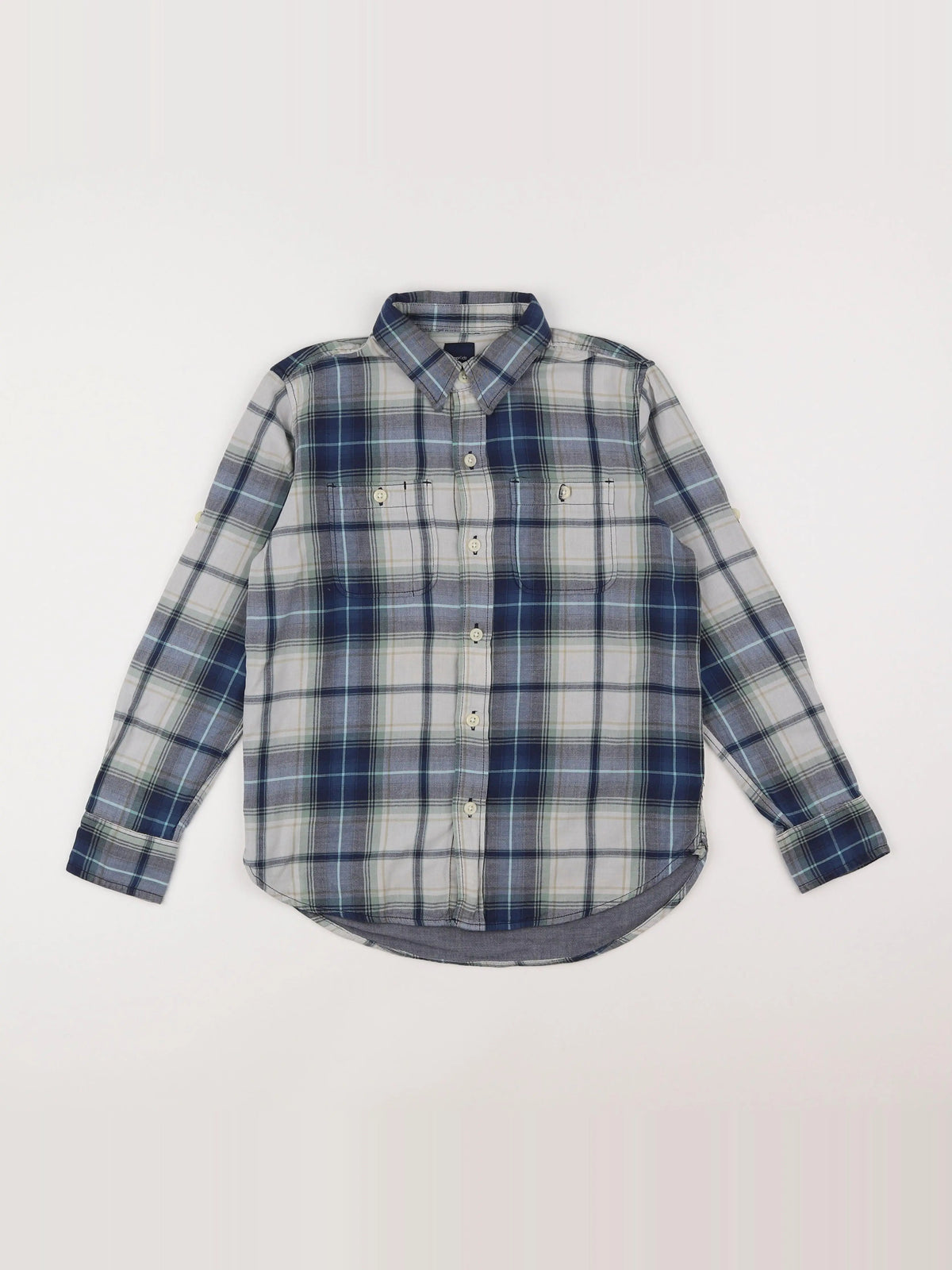 GAP - chemise bleu, vert - 8 ans