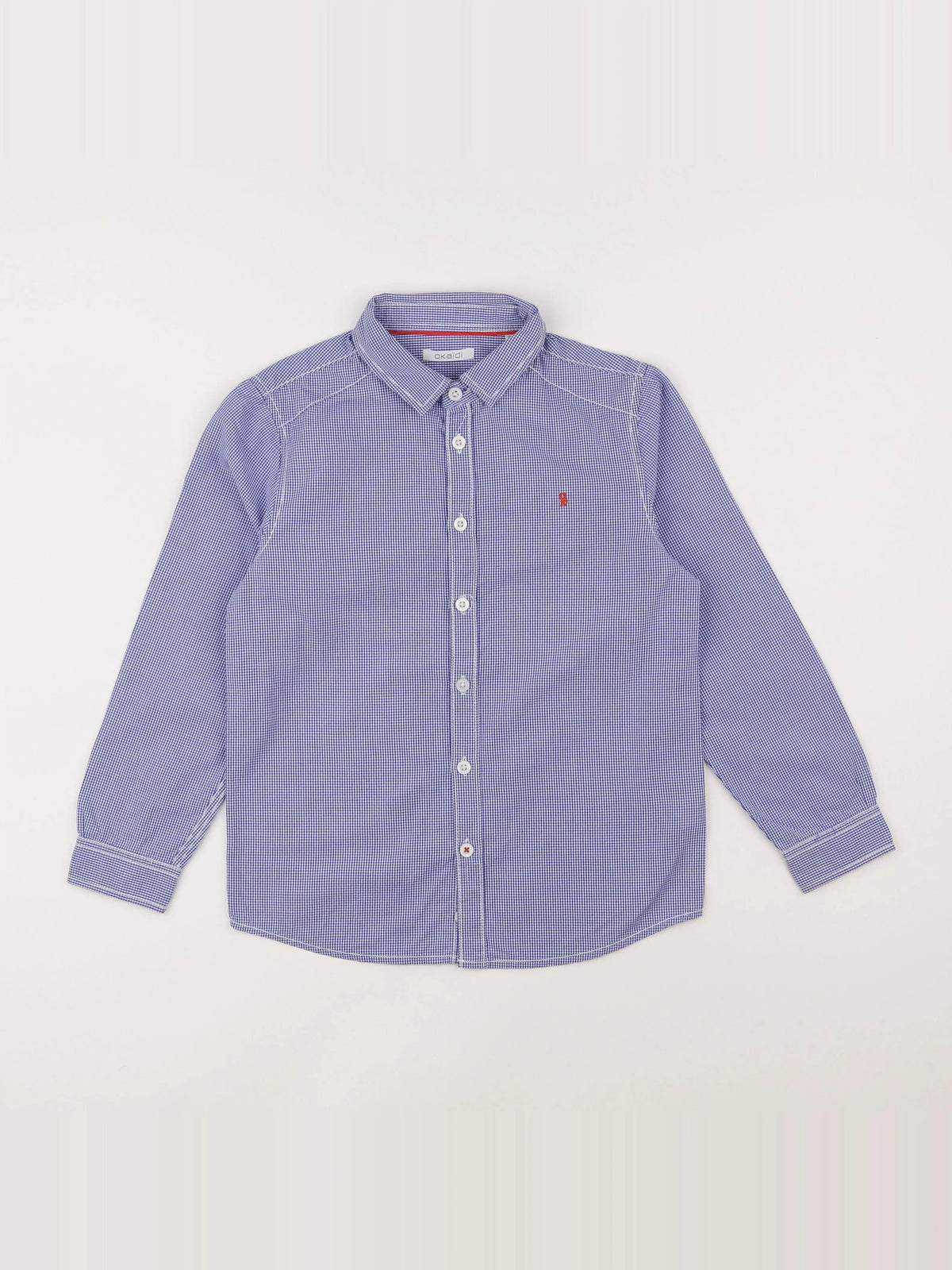 Okaidi - chemise bleu - 8 ans