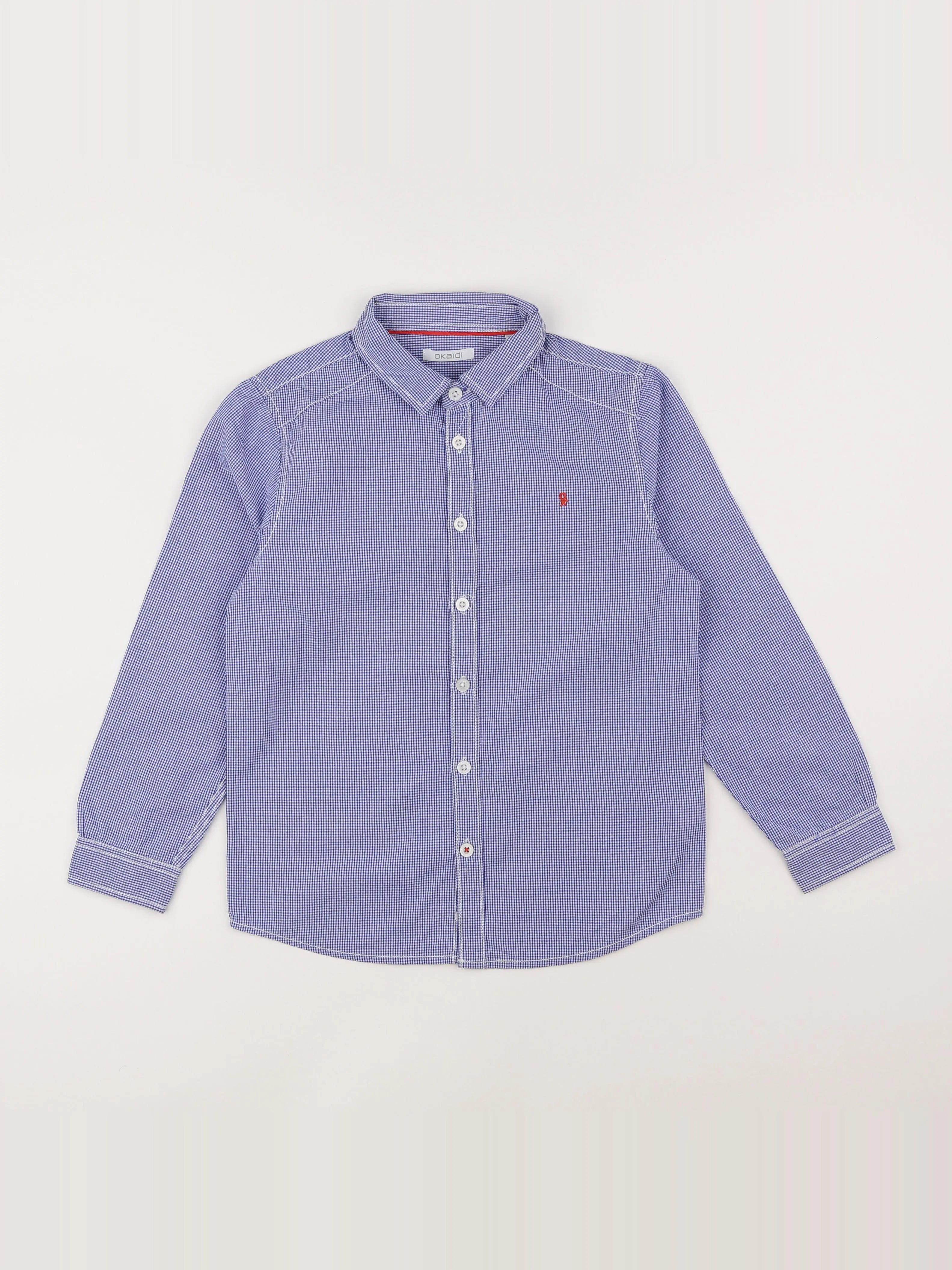 Okaidi - chemise bleu - 8 ans