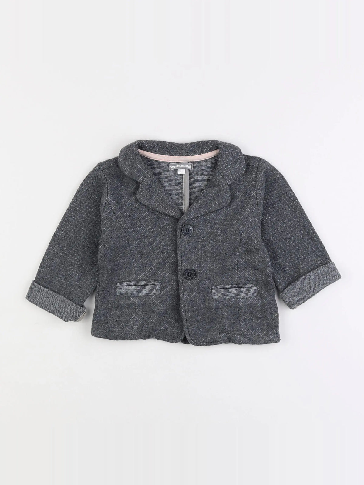 Vertbaudet - veste gris - 12 mois