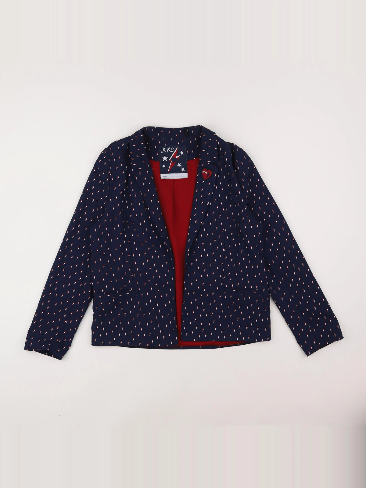 IKKS - veste bleu, rouge - 12 ans