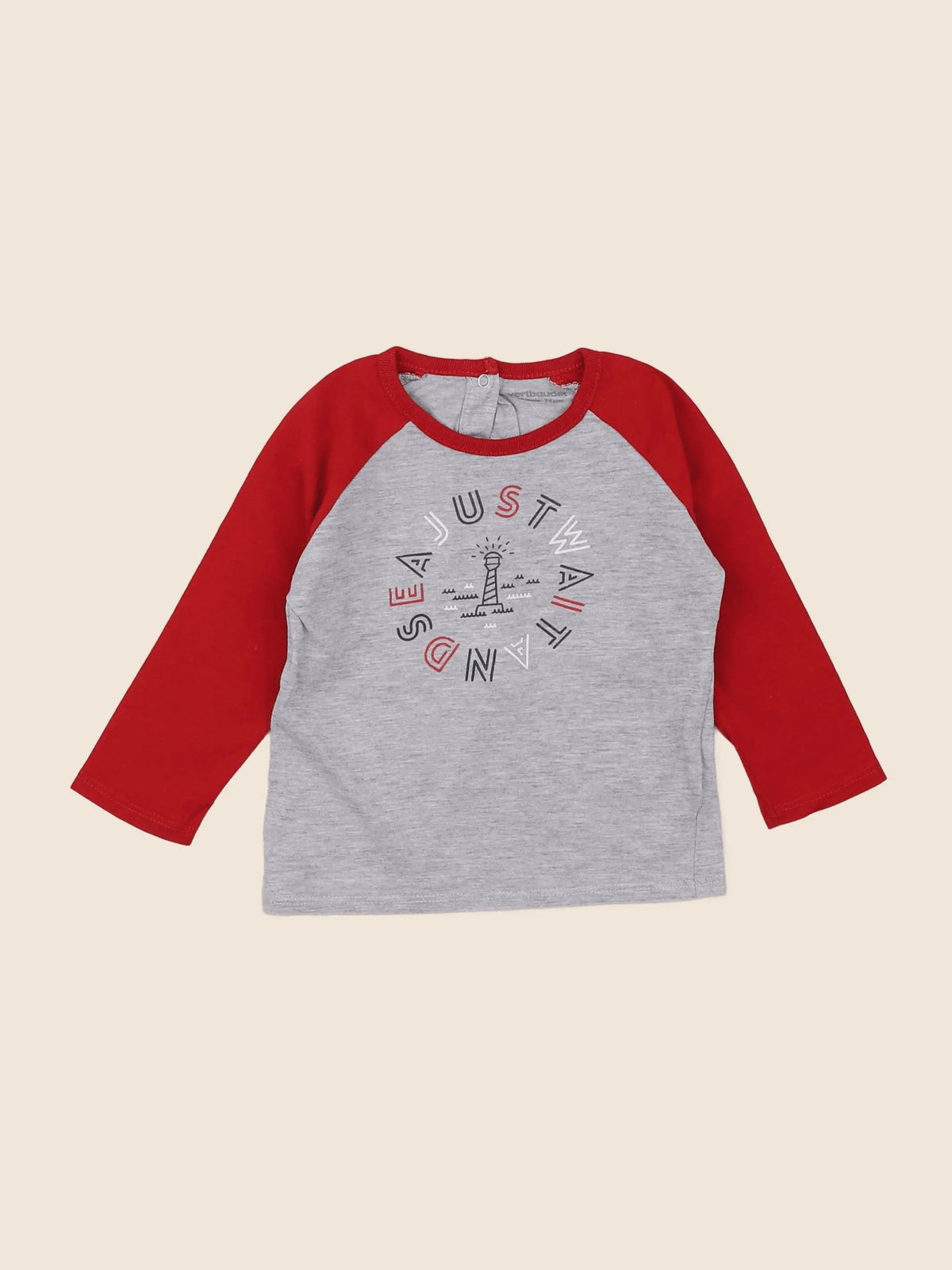 Vertbaudet - tee-shirt gris - 12 mois