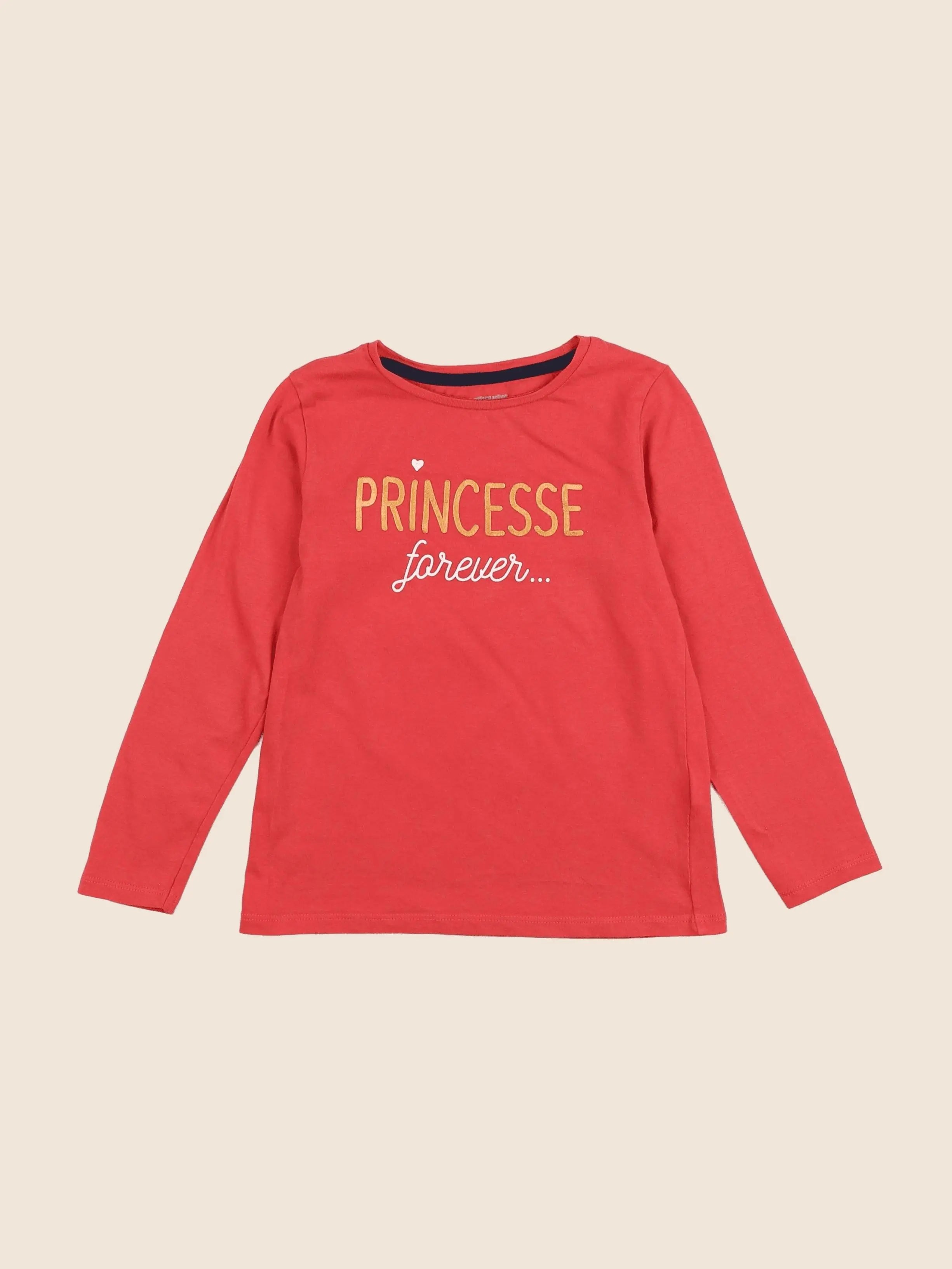 Vertbaudet - tee-shirt rose - 6 ans