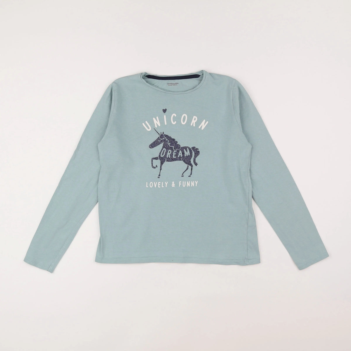 Vertbaudet - tee-shirt bleu - 12 ans