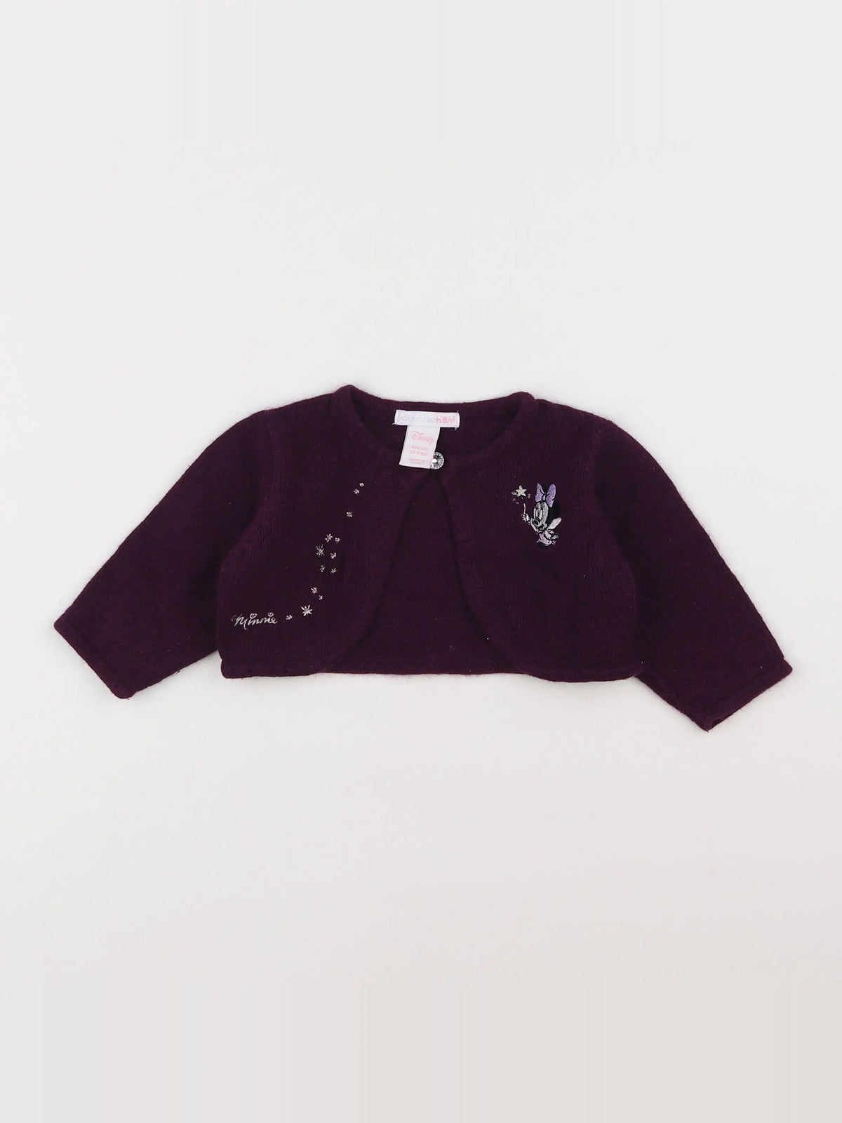 H&M - gilet violet - 3/6 mois