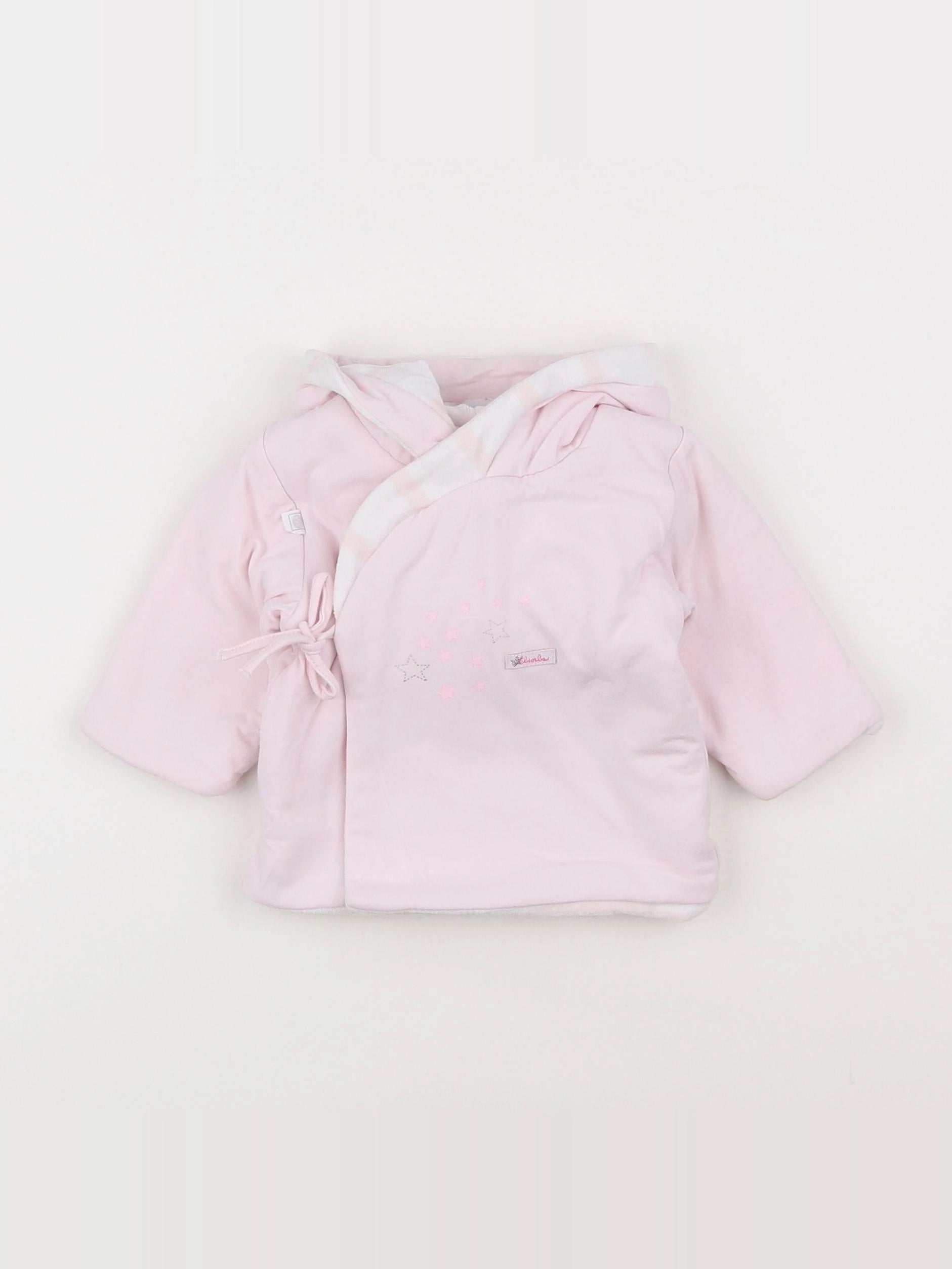 Absorba - veste doublé rose - 1 mois