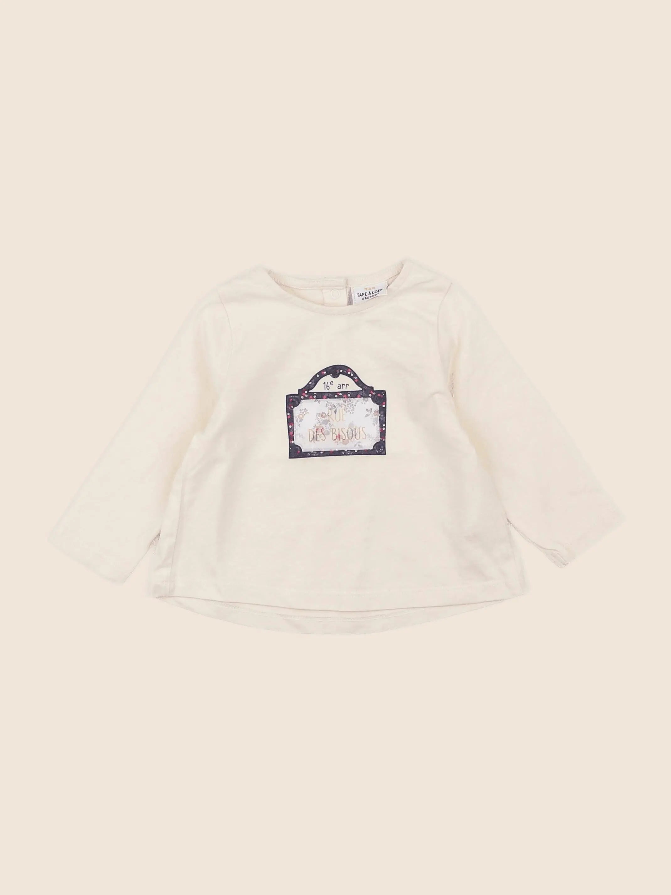 Tape à l'oeil - tee-shirt beige - 6 mois