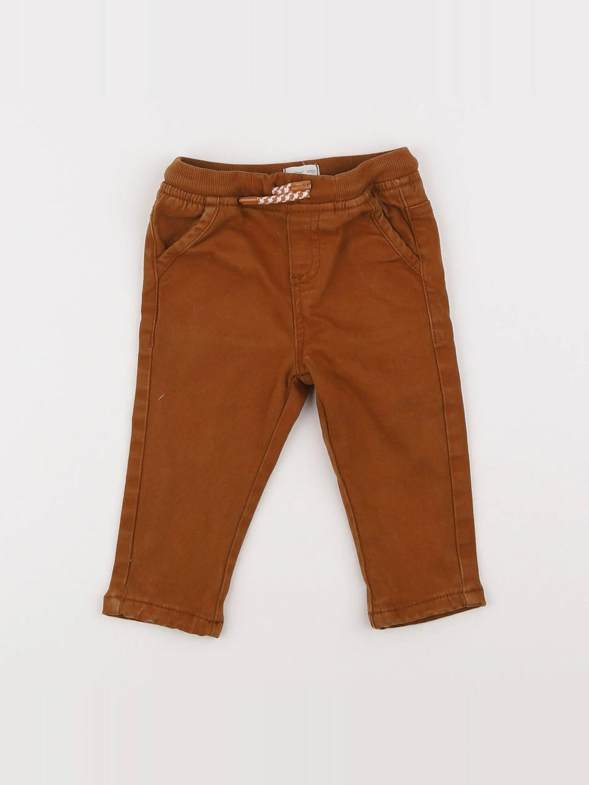 Vertbaudet - pantalon marron - 12 mois