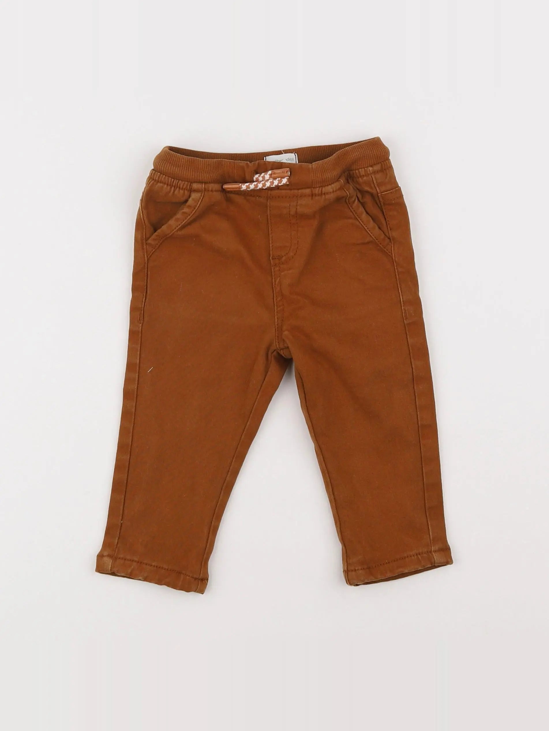 Vertbaudet - pantalon marron - 12 mois