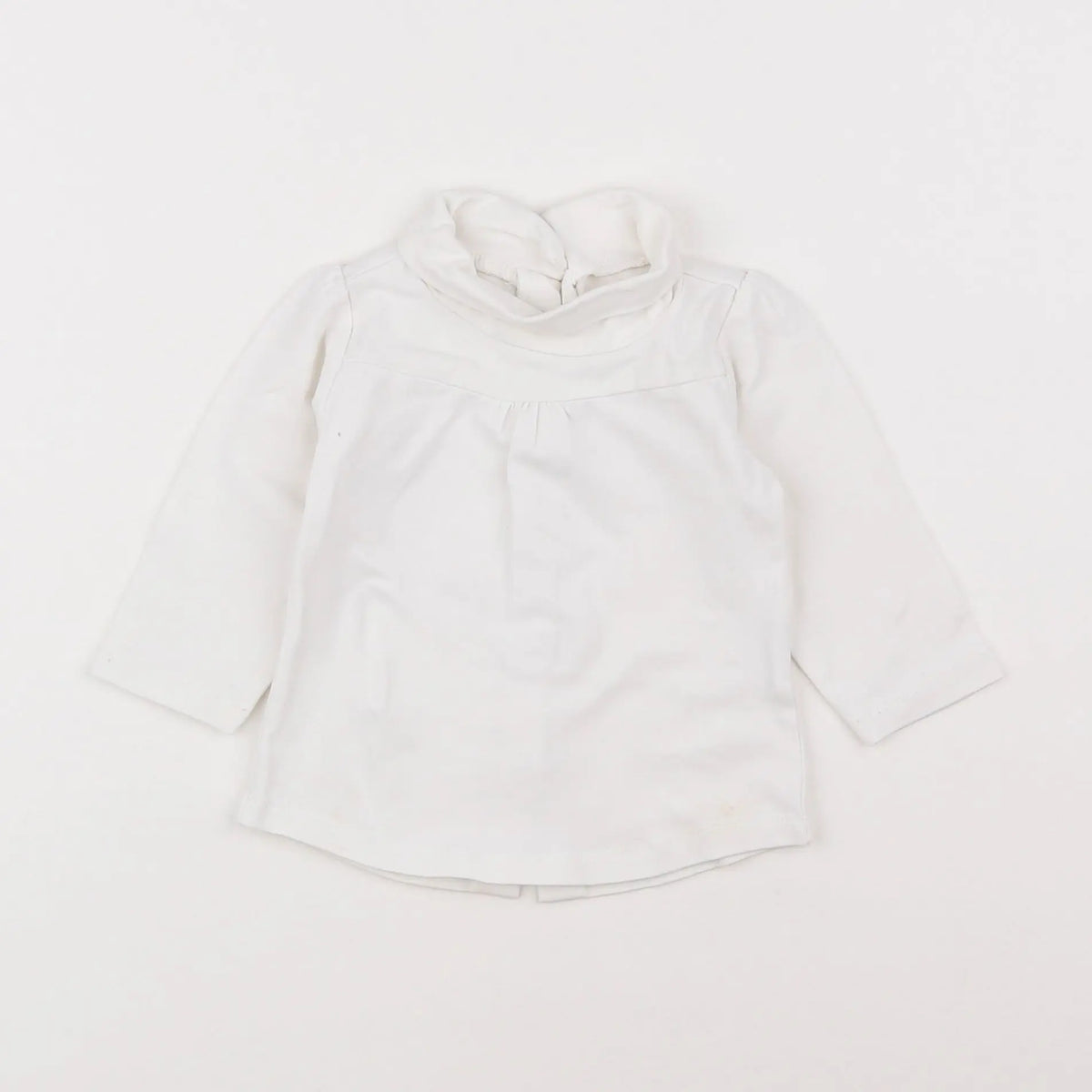 Vertbaudet - sous-pull blanc - 6 mois
