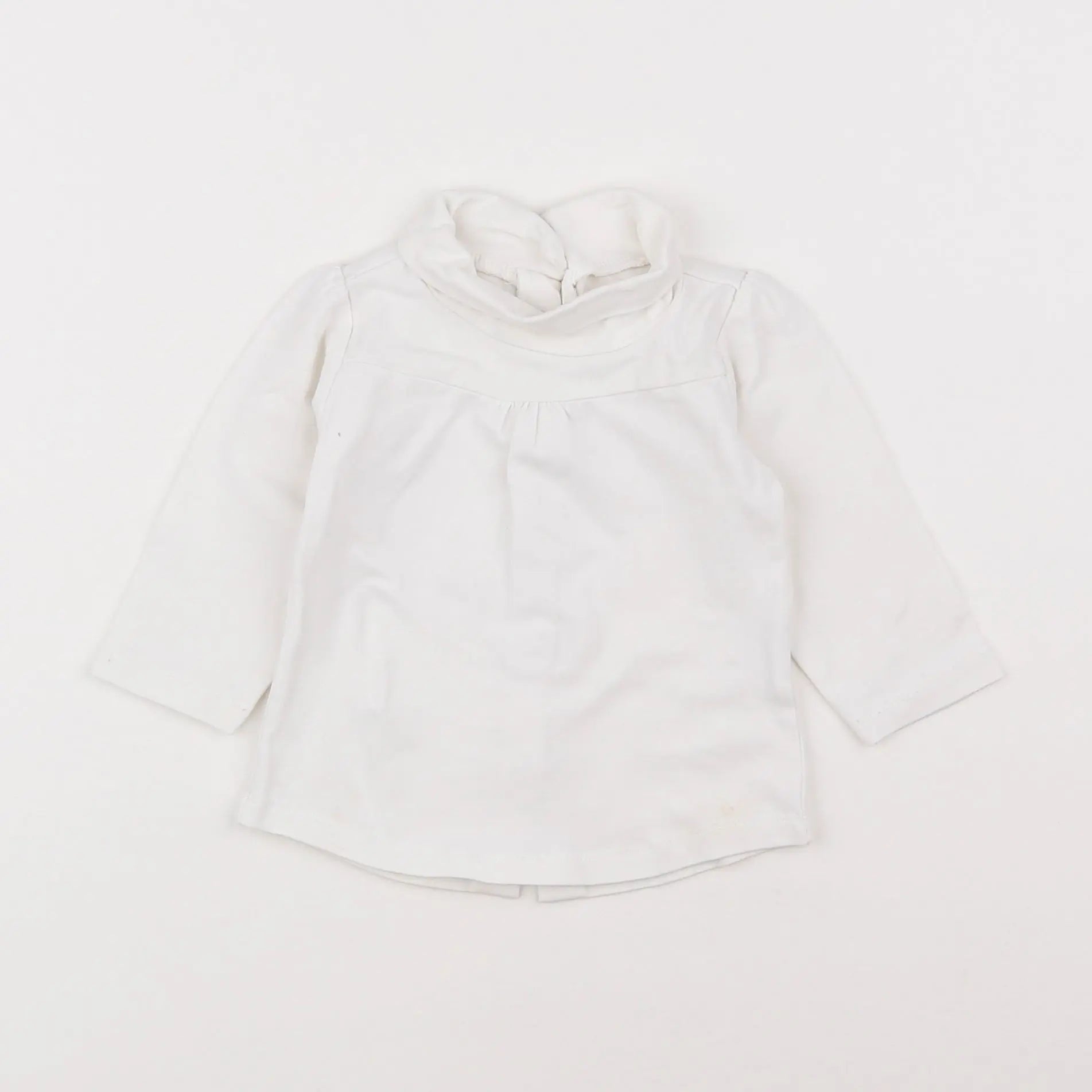 Vertbaudet - sous-pull blanc - 6 mois