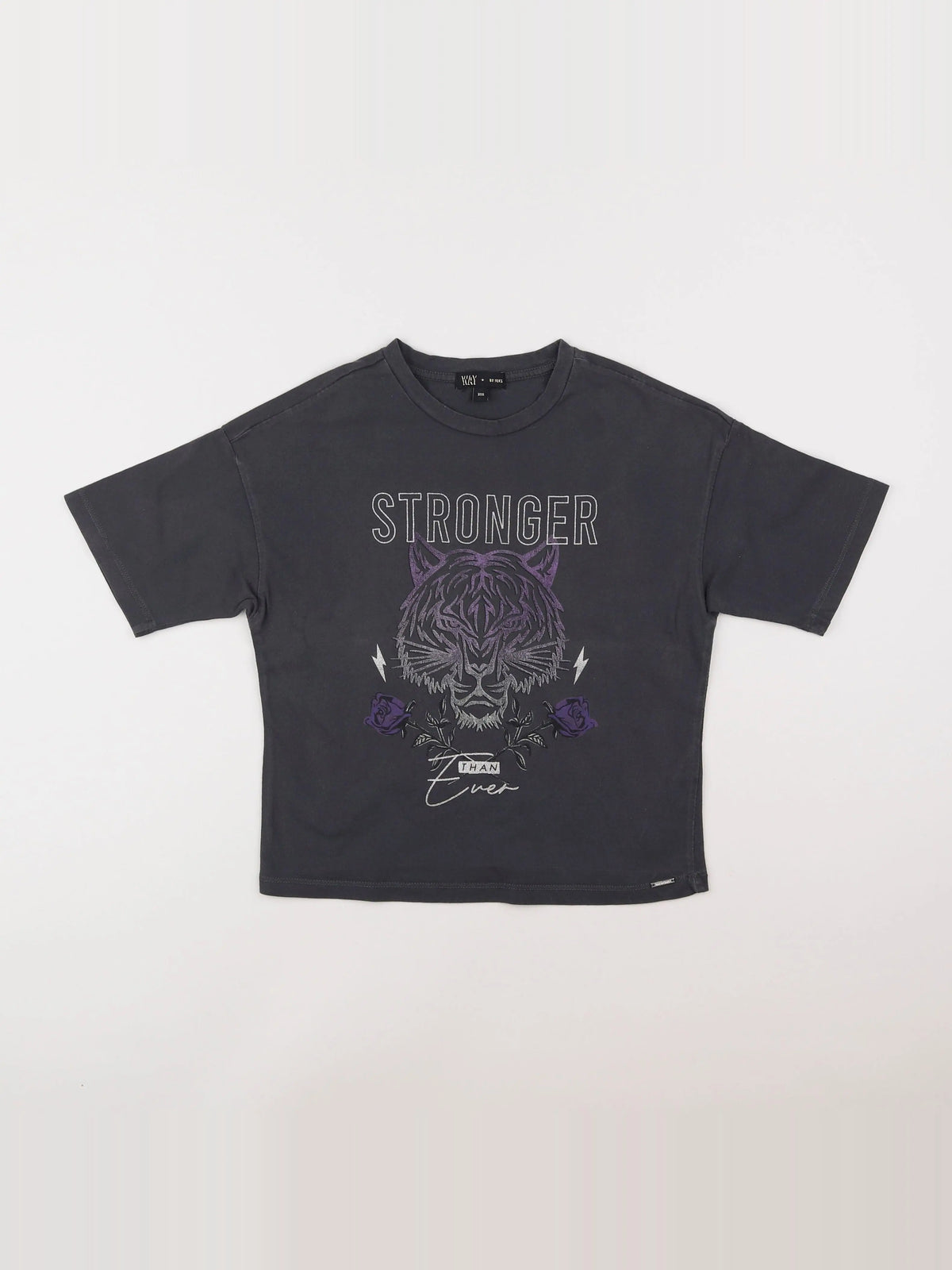 IKKS - tee-shirt gris - 10 ans